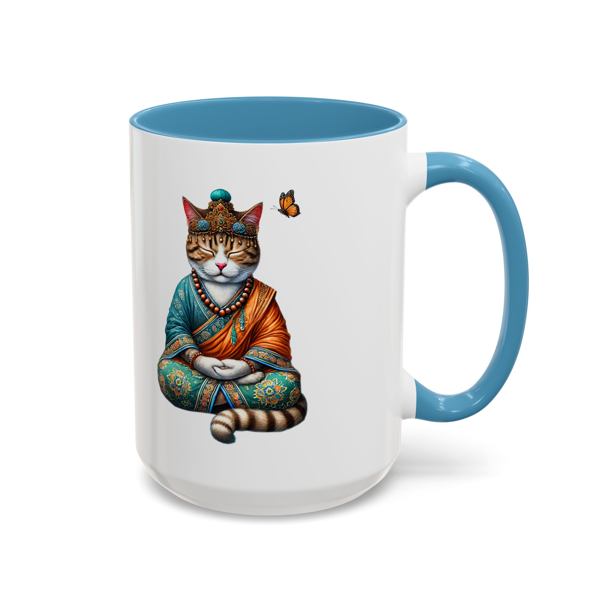 Coffee Mug meditation unique Mug cat lover tea cup yoga gift for her mindfulness accessory pet design – Image 37