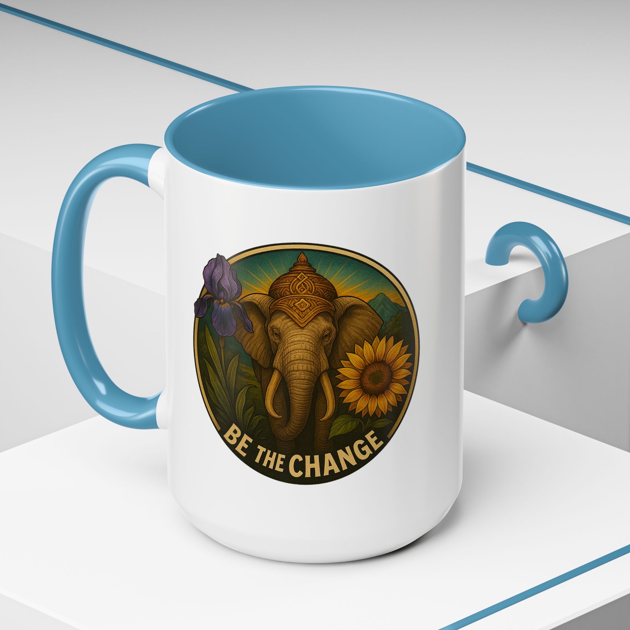 Surrealist coffee mug buddha Fantasy mug Limited Edition Hand Drawn Art by Real Artist - Imagen 40