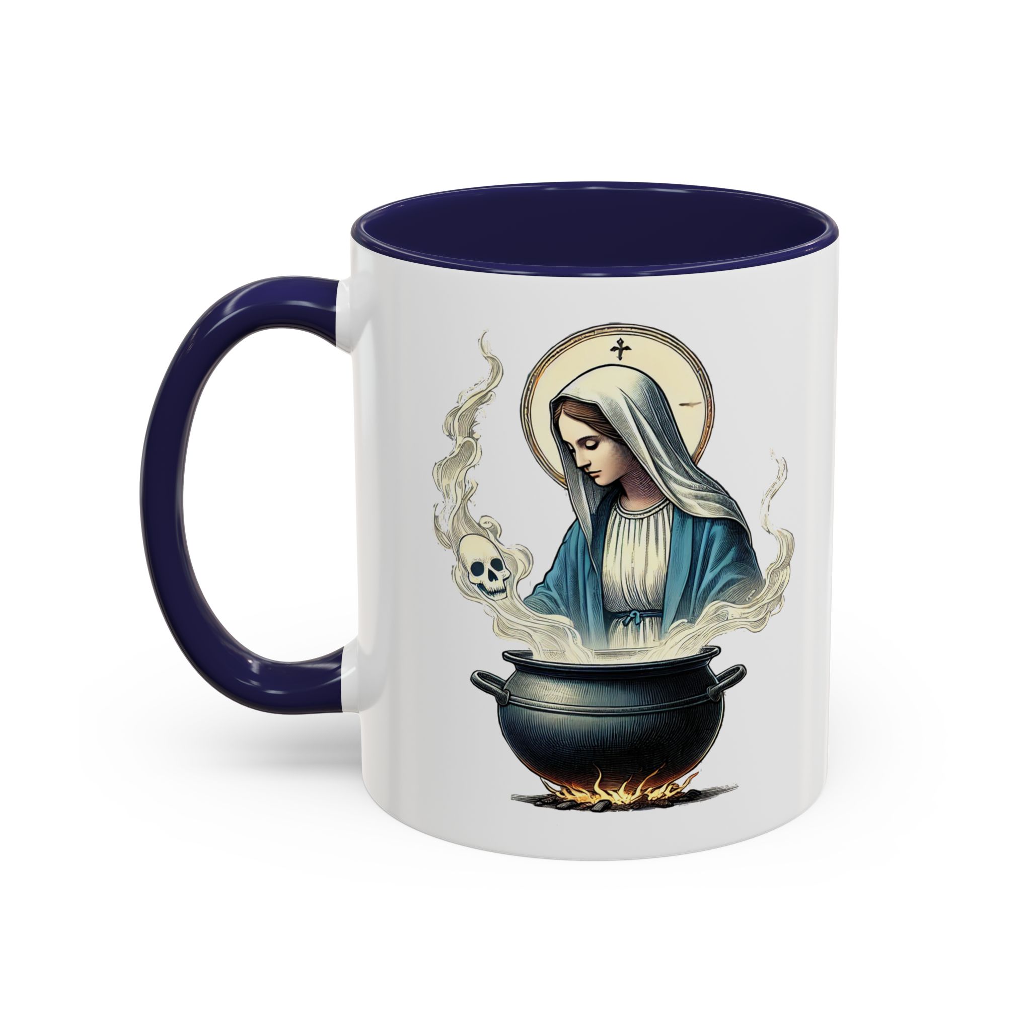 Coffee Mug funny virgin mary design sarcastic mug boho gift for her unique cup tea accessory cool design religious joke - Image 10