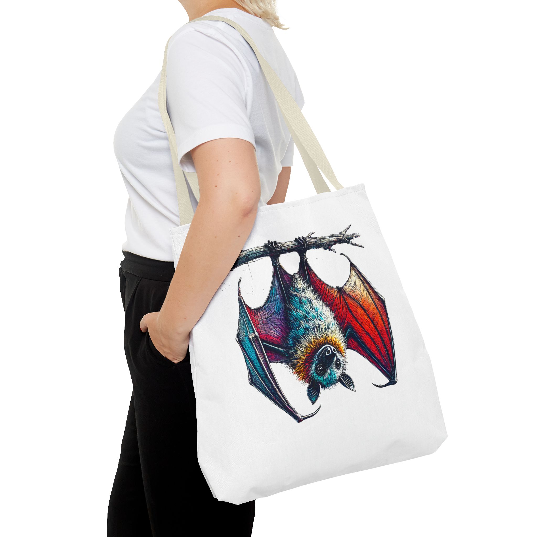 Bat tote bag original animal print design for creative souls - Image 24
