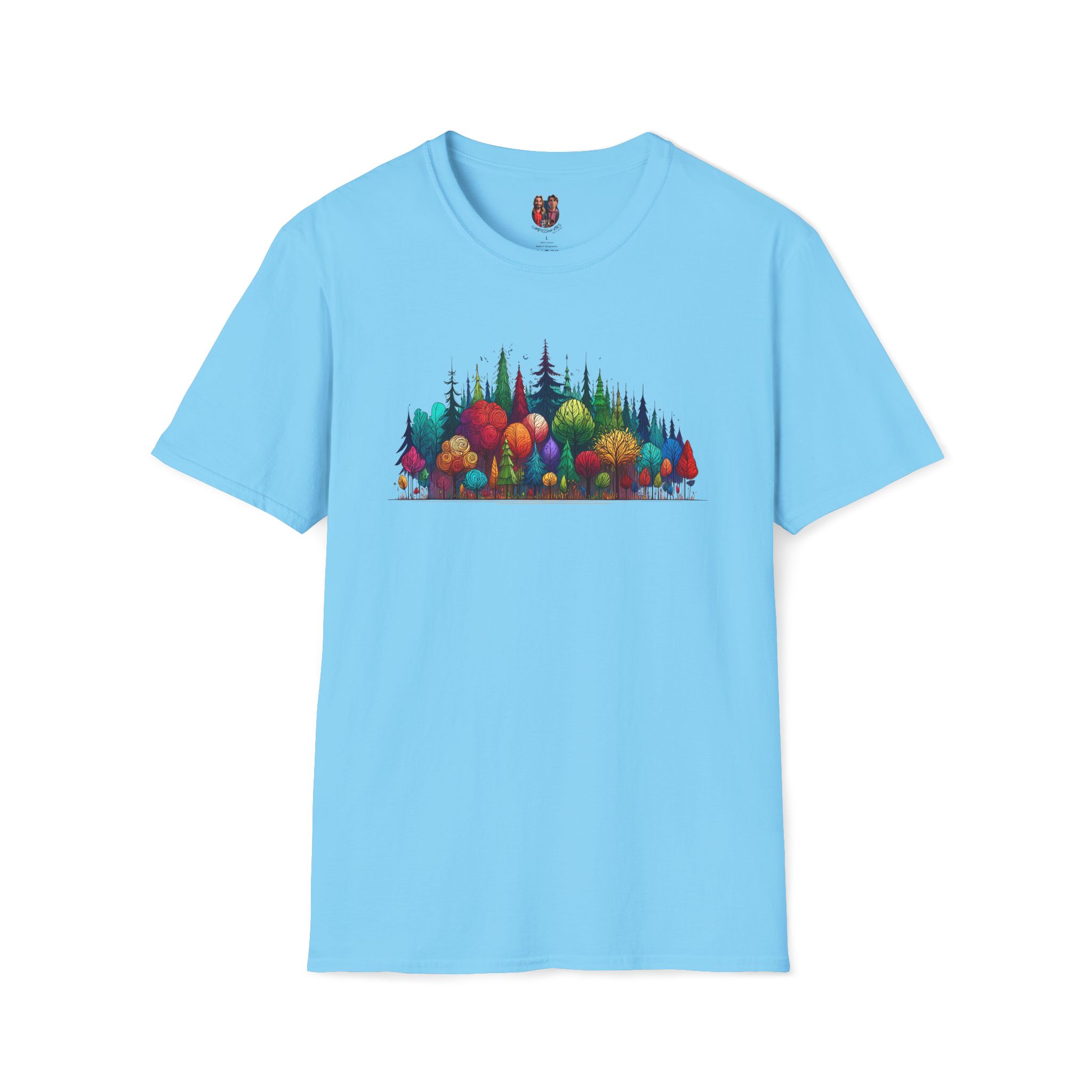 Retro Forest tshirt - Woodland Graphic - Vintage Nature Landscape Shirt - Image 20