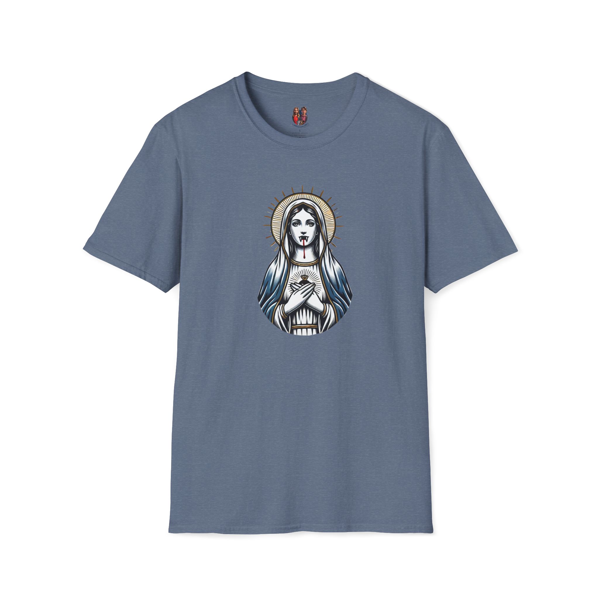 Ironic Tshirt vampire graphic tee virgin mary sarcastic clothing gift satirical print cool apparel comfy outfit comfort colors shirt - Image 22