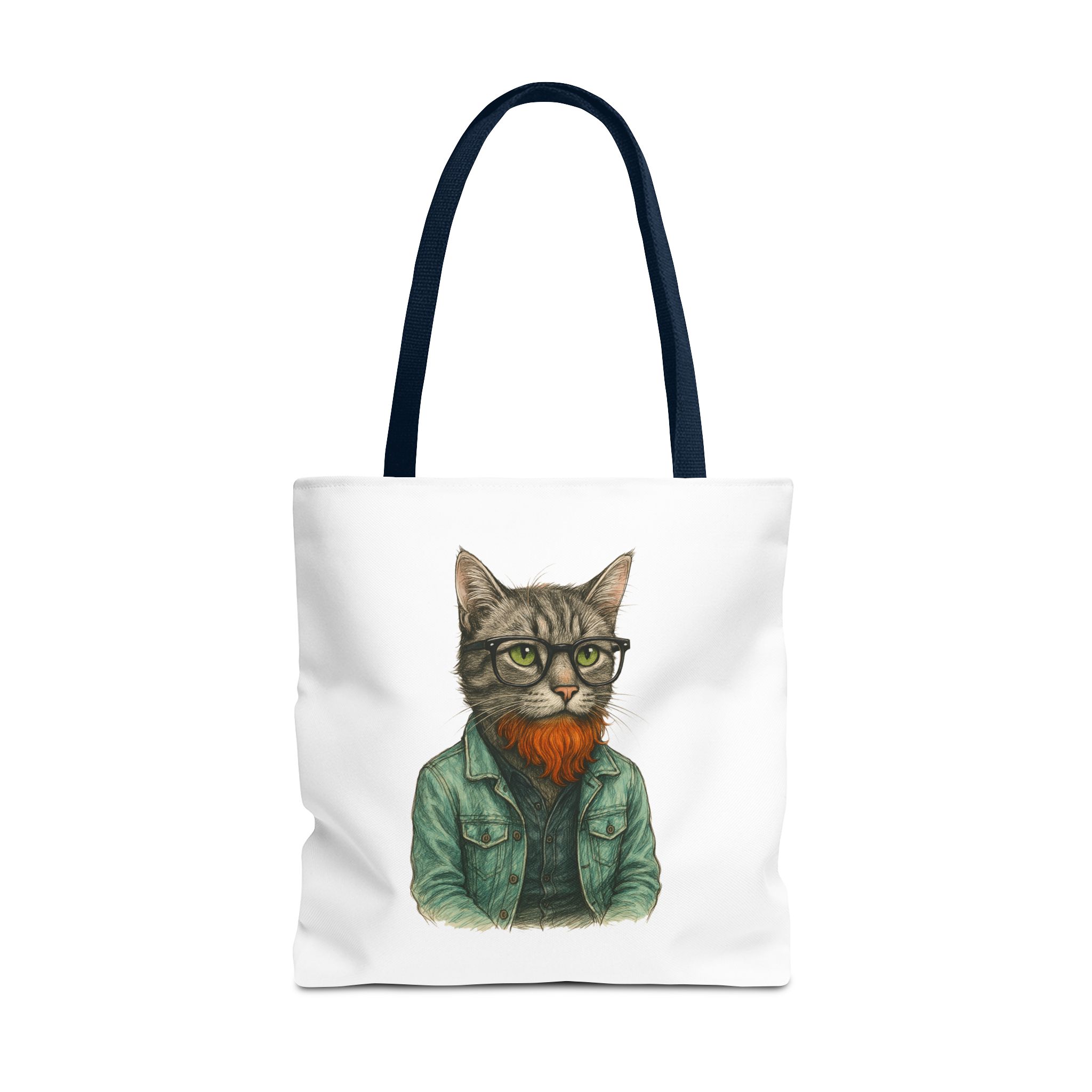 Hipster Cat tote bag – Kitty Tote bag – Boho Cat purse hipster print - Image 29