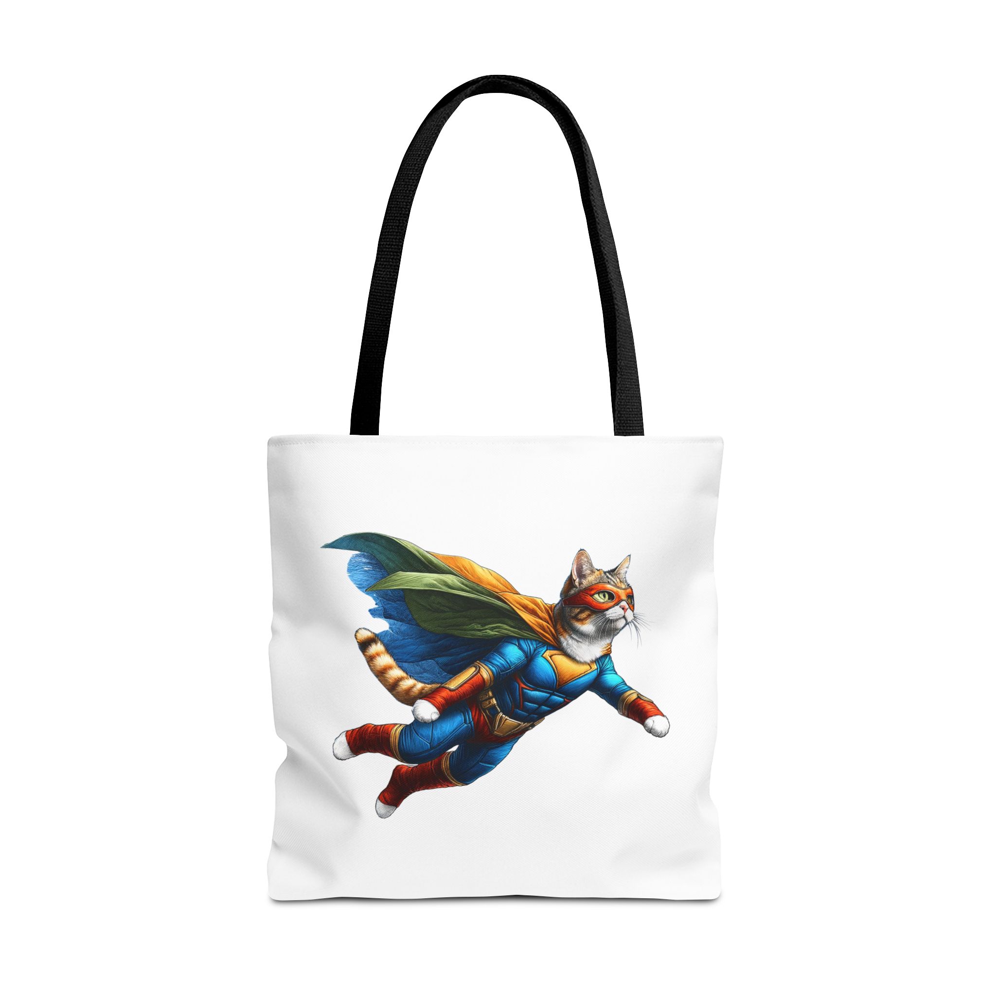 Copy of superhero tote bag cat canvas tote bag funny handbag fantasy purse kitten lover cool cat shoulder bag – Image 5