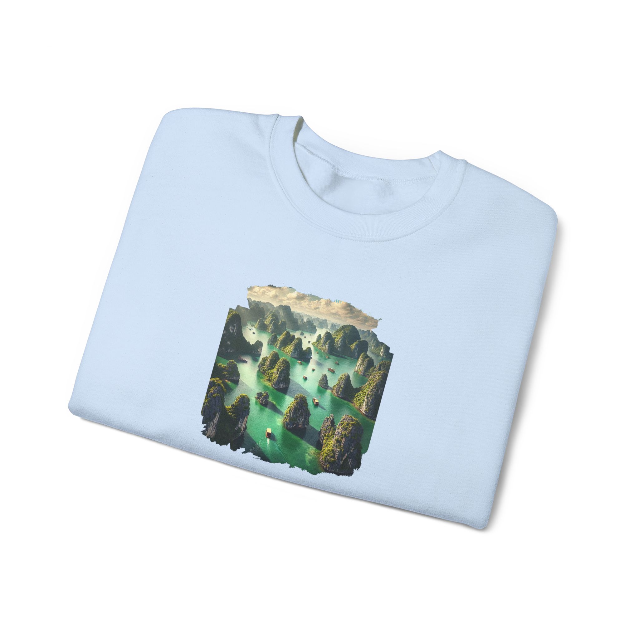 Vietnam sweatshirt – Ha Long Bay sweatshirt – Nature sweatshirt vietnam print ha long bay - Image 19