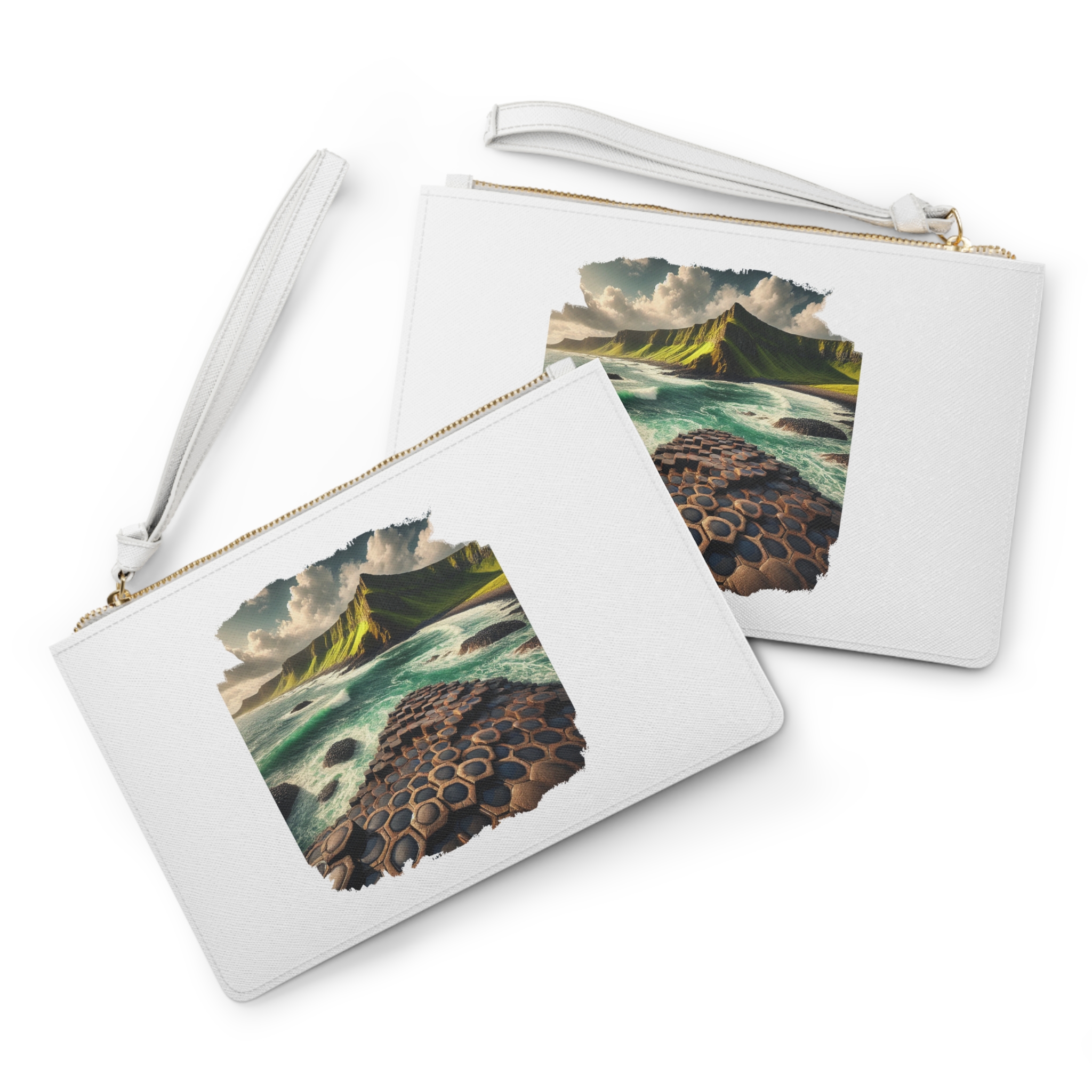 Landscape Bag ireland clutch bag nature vintage clothing gift for mom giant causeway bushmills vintage purse cool handbag – Image 2