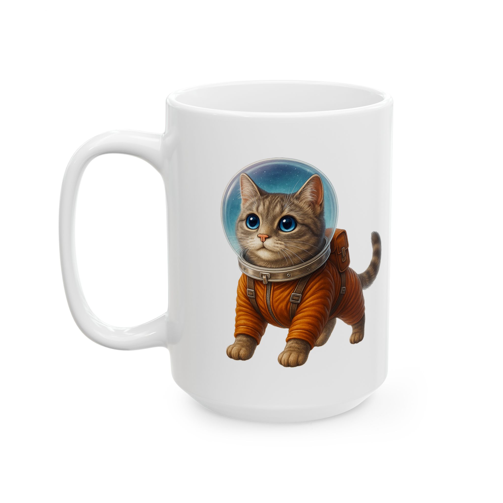 Coffee Mug funny Cat lover boho Mug Cat astronaut tea cup pet unique accessory kitten gift for her – Image 5