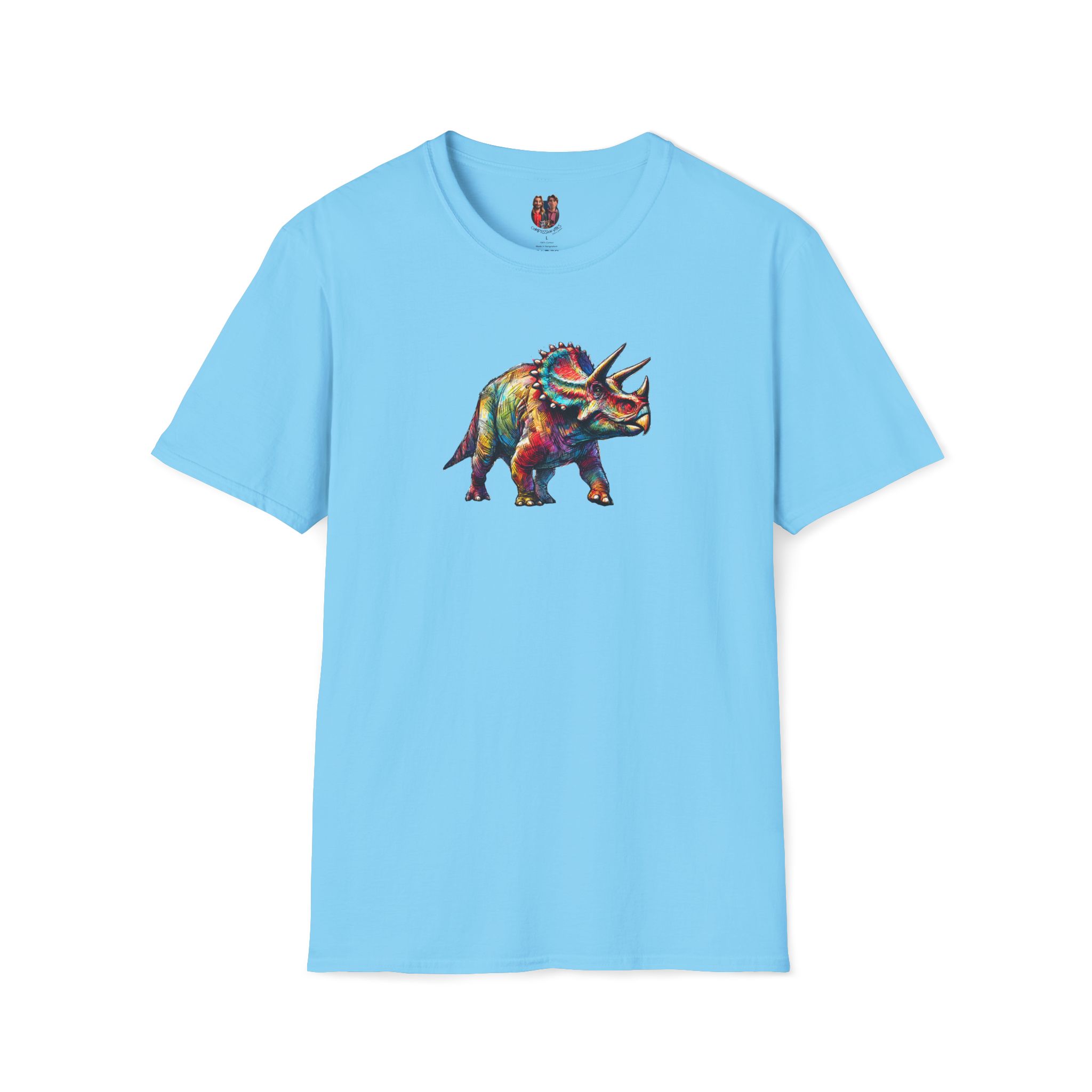 Triceratops Dinosaur tshirt - Prehistoric Graphic - Unique Dino Design Tee - Image 20