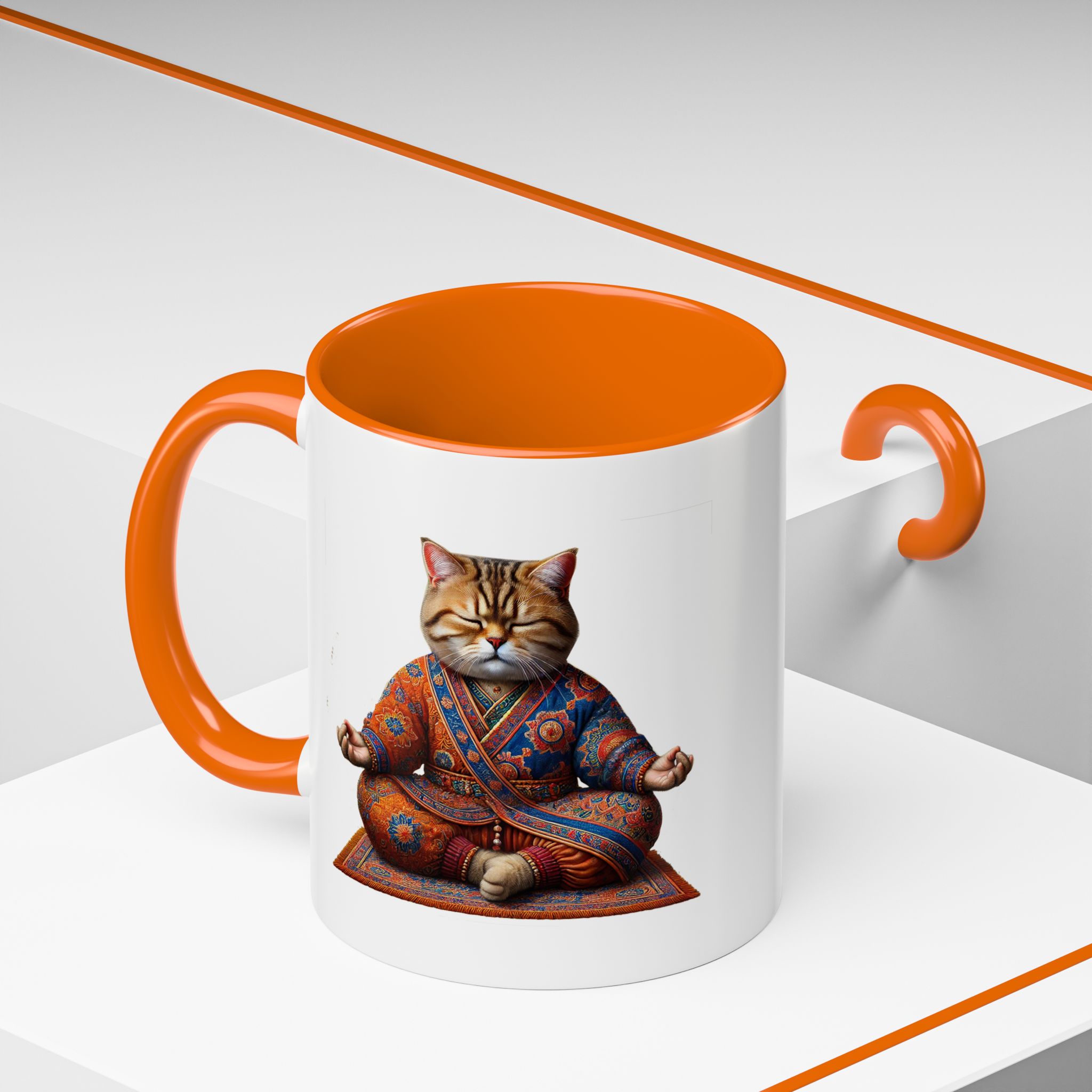 Office Mug cat lover yoga gift for mom Tea cup coffee Mug meditation accessory mindfulness pet design - Image 44