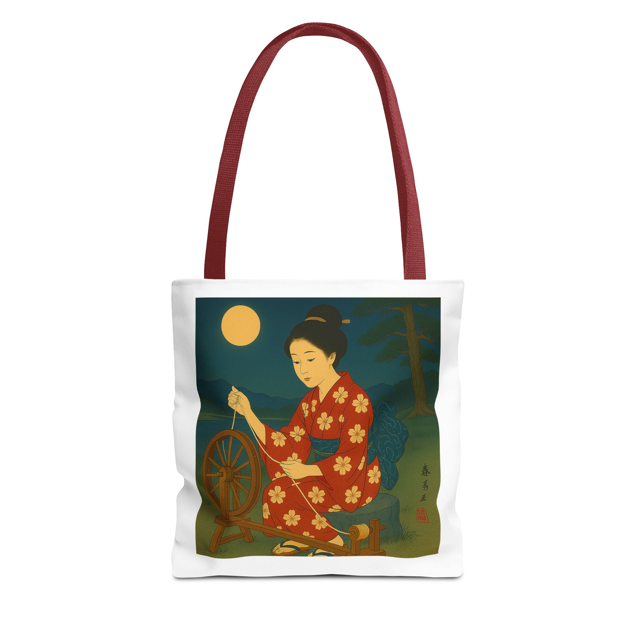 Japan shopping bag retro artistic illustration with unique graphics - Image 7