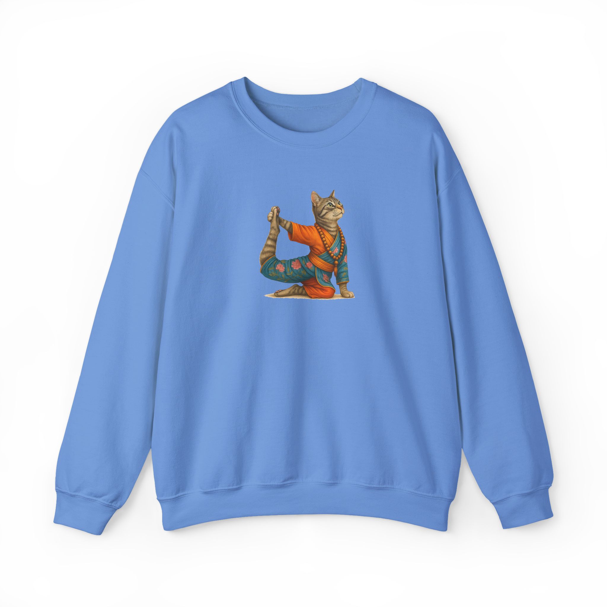 Cat Graphic sweater yoga pullover Kitten meditation vintage sweatshirt mindfulness clothing funny sweatshirt - Image 32