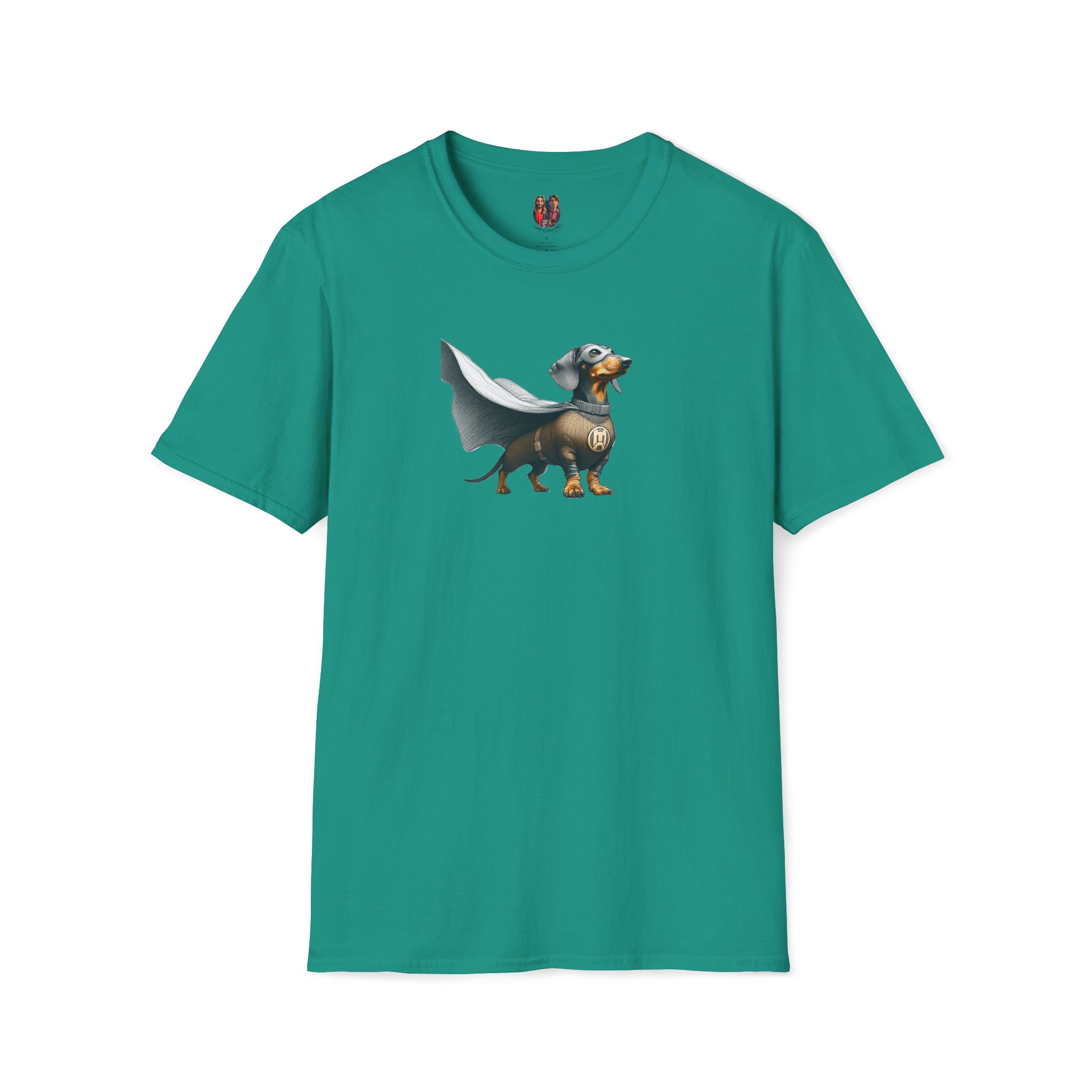 Super Dog Tee Shirt - Hero Dachshund Illustration - Comic Style Dog Graphic Tee - Image 17