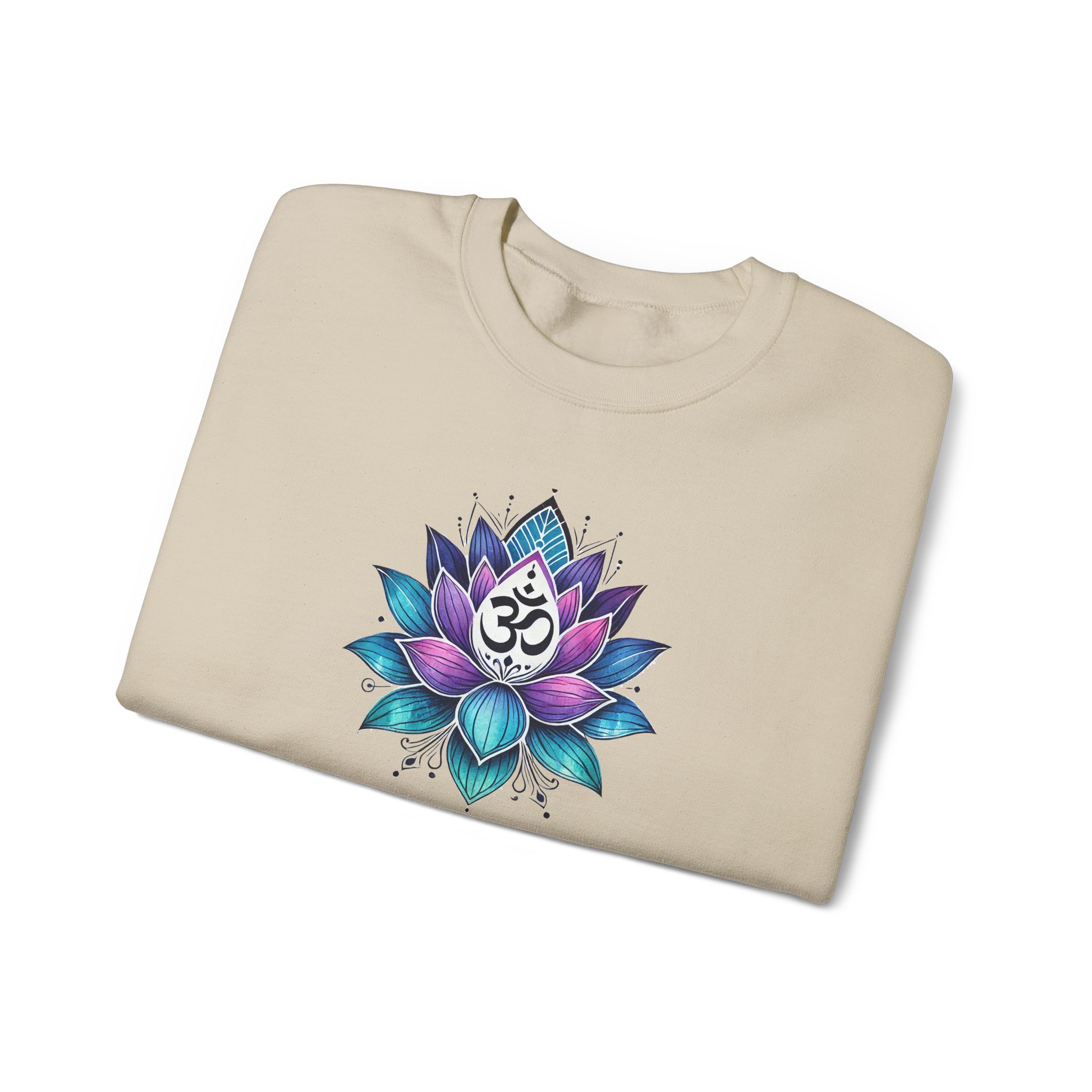 Boho sweattshirt mindfulness graphic sweater lotus flower yoga clothing gift meditation shirt cute apparel comfy outfit unique visual - Image 11