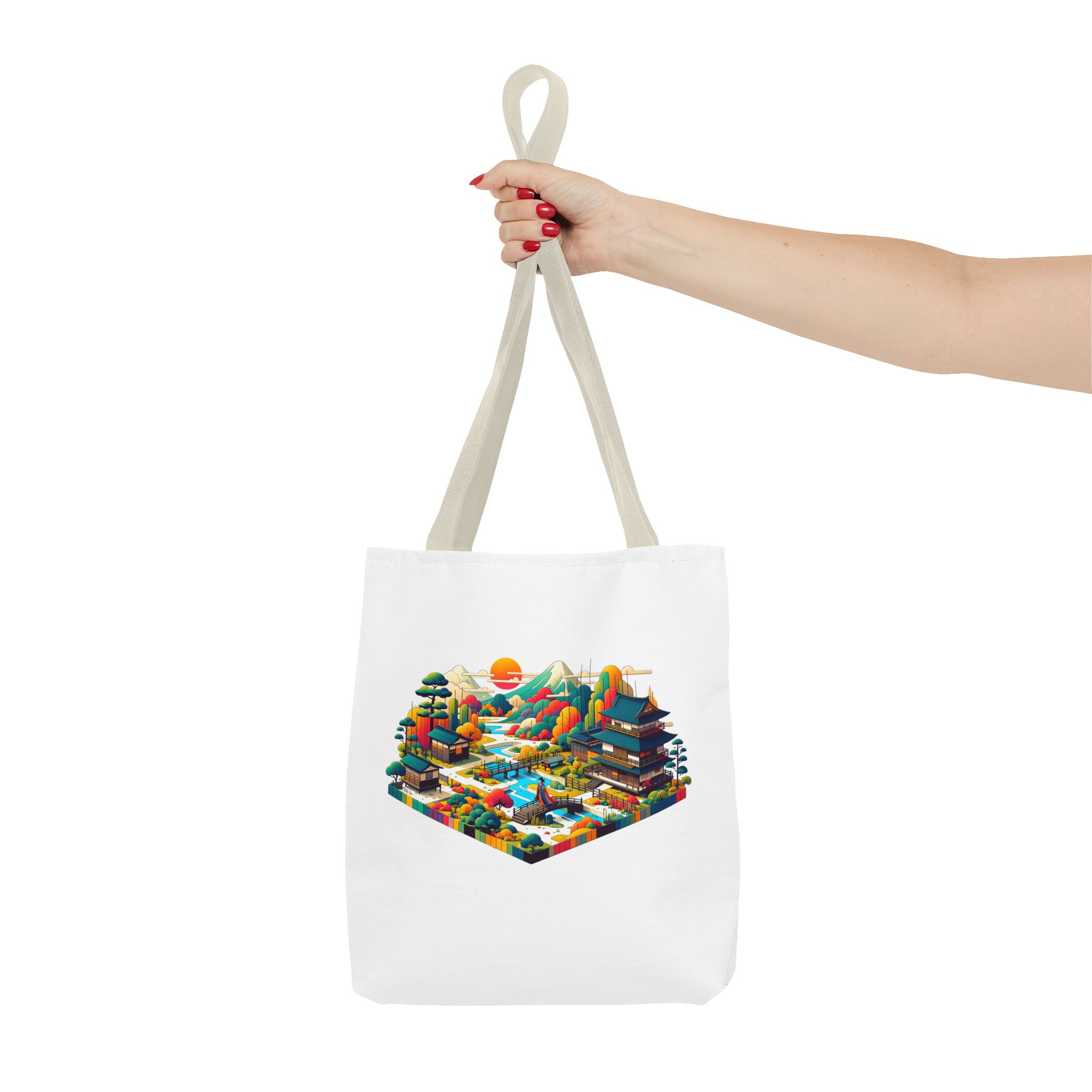 Japanese Tote bag – asian purse – Retro Japan handbag boho print - Image 20