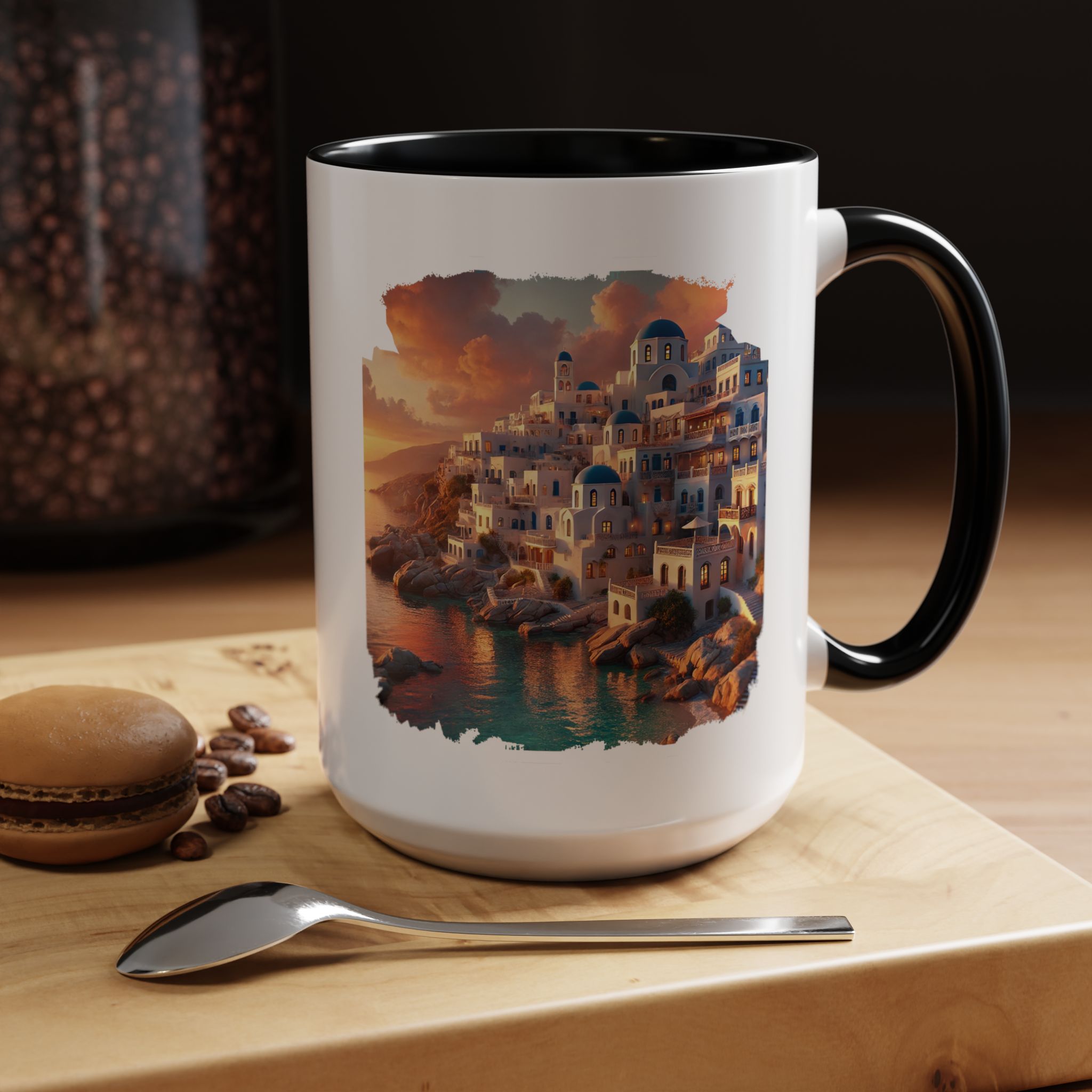 Office mug landscape Santorini caldera office mug nature print greece boho gift coffee cup tea accessory unique - Image 23