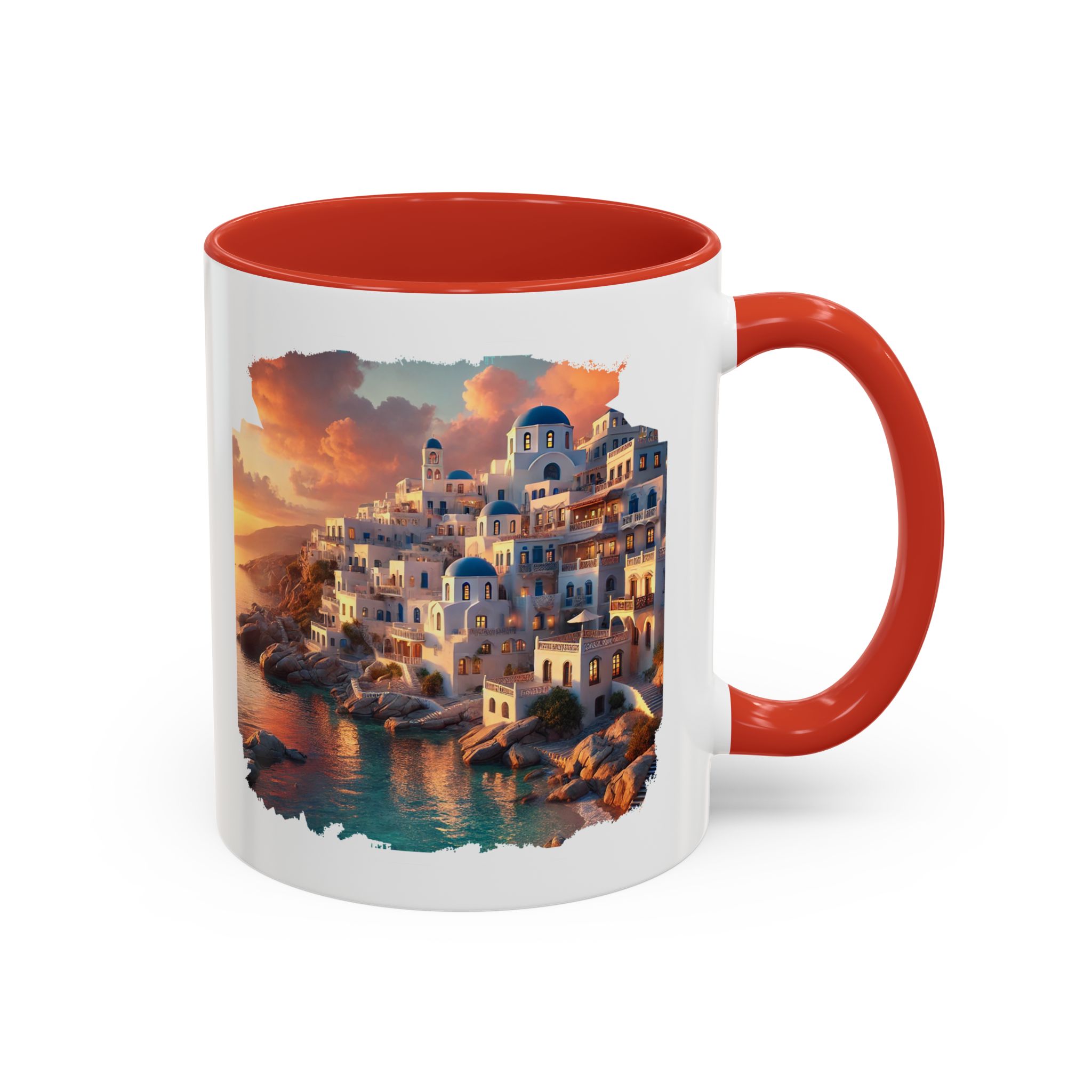 Office mug landscape Santorini caldera office mug nature print greece boho gift coffee cup tea accessory unique - Image 17