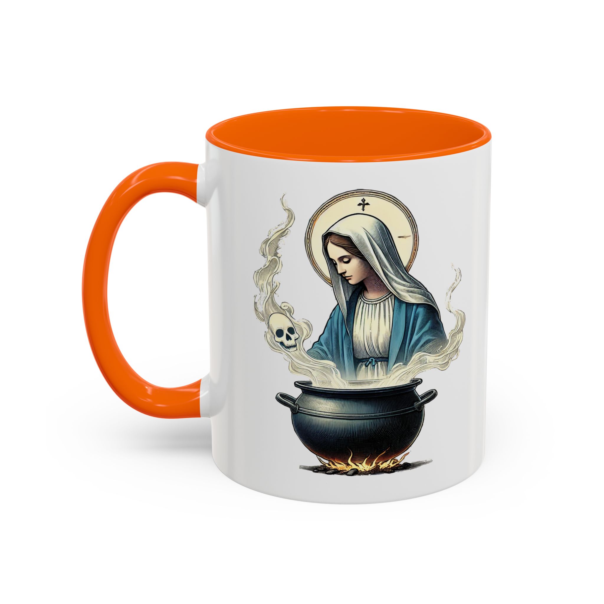 Coffee Mug funny virgin mary design sarcastic mug boho gift for her unique cup tea accessory cool design religious joke - Image 42