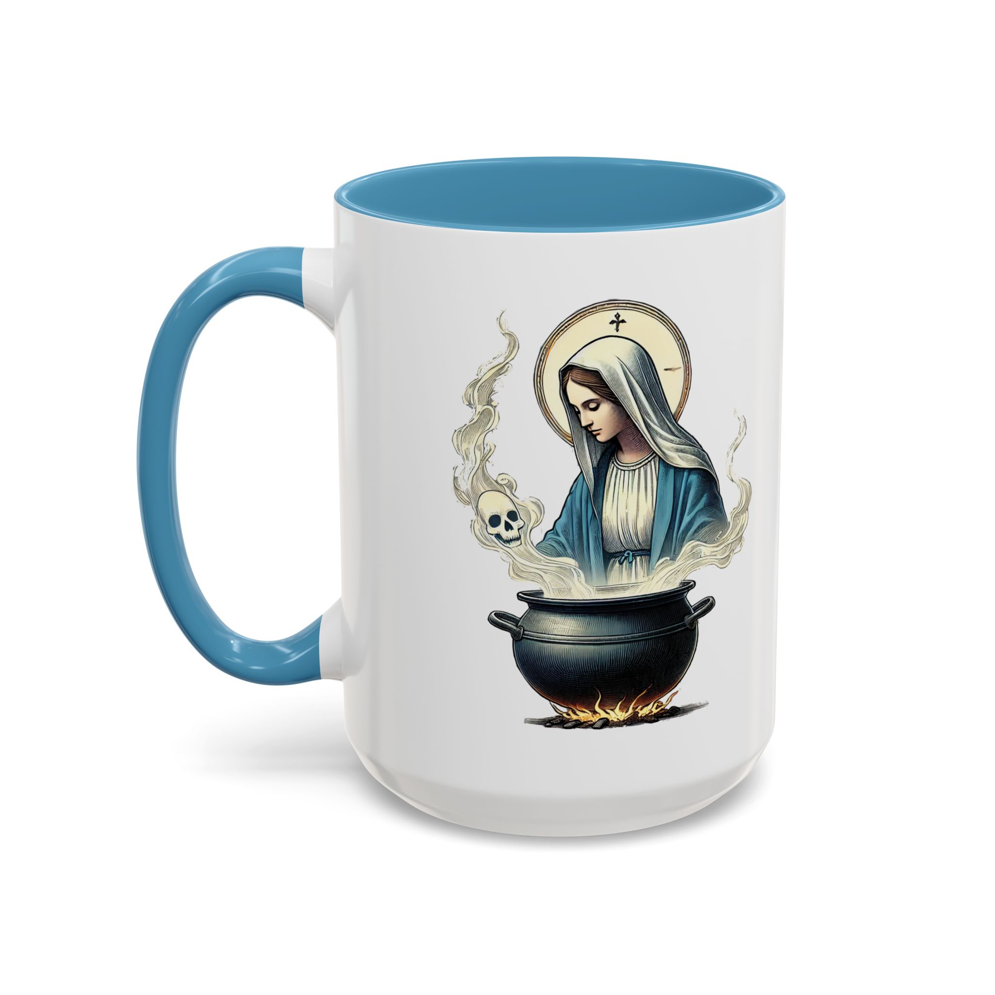 Coffee Mug funny virgin mary design sarcastic mug boho gift for her unique cup tea accessory cool design religious joke - Image 38