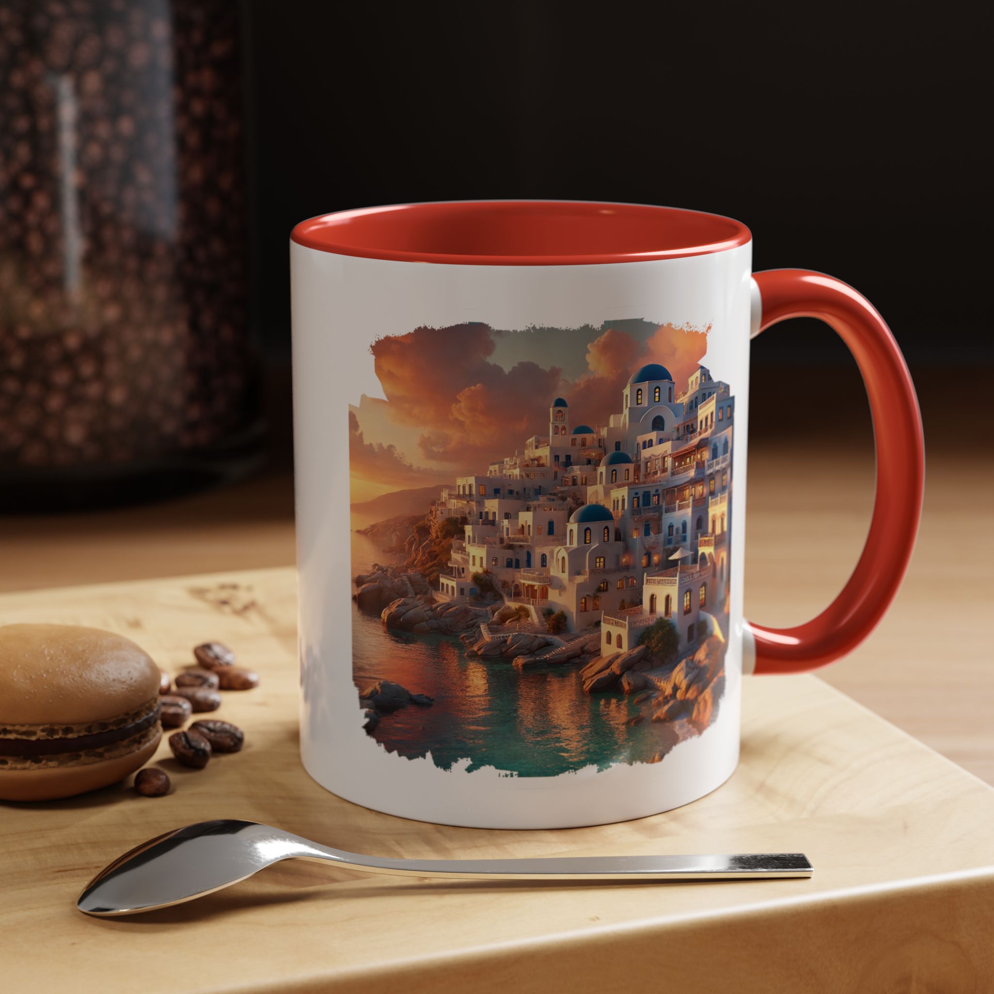 Office mug landscape Santorini caldera office mug nature print greece boho gift coffee cup tea accessory unique - Image 19