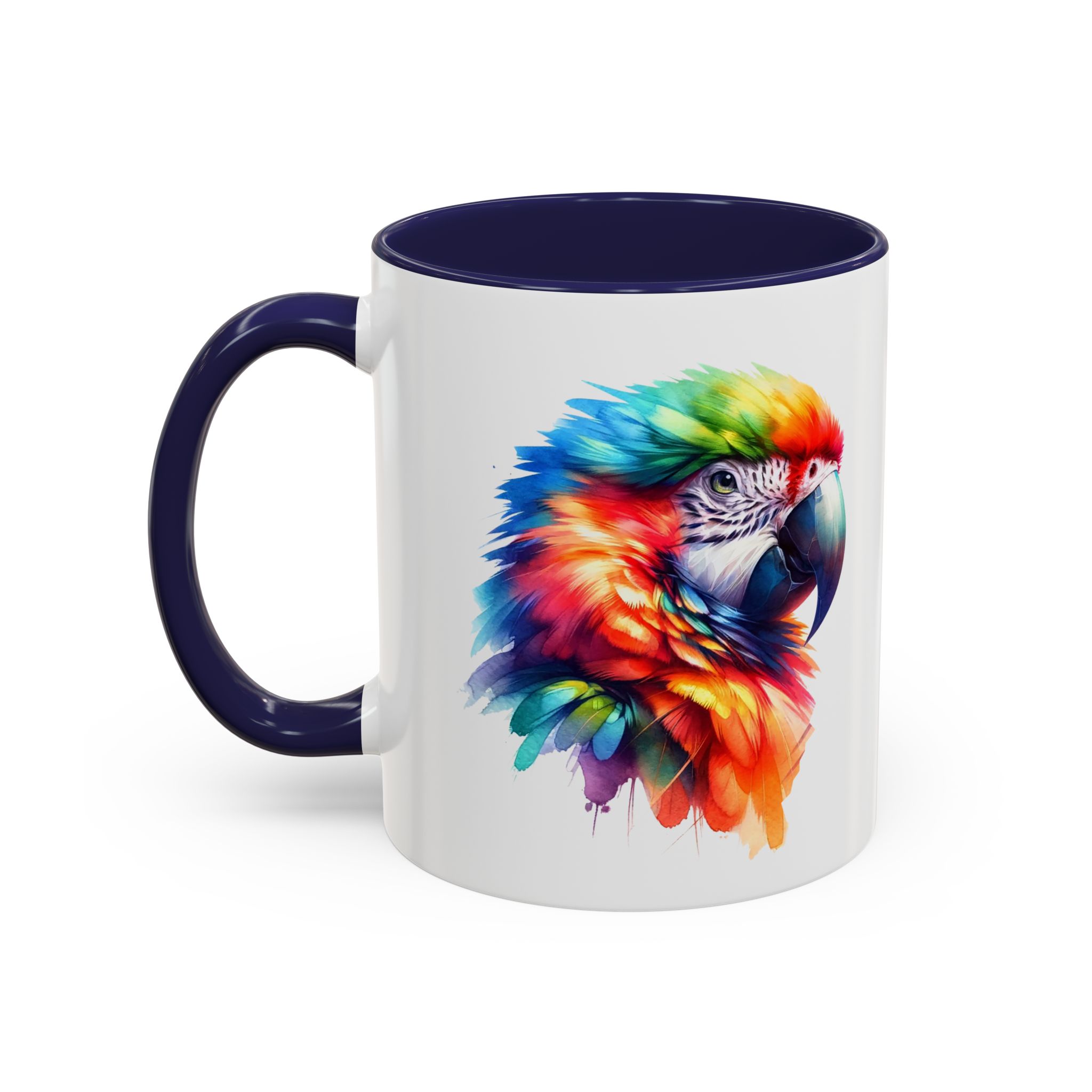 Parrot Mug vivid colors bird lover Cup parrot print cool print nature lover accessory stylish print - Imagen 6