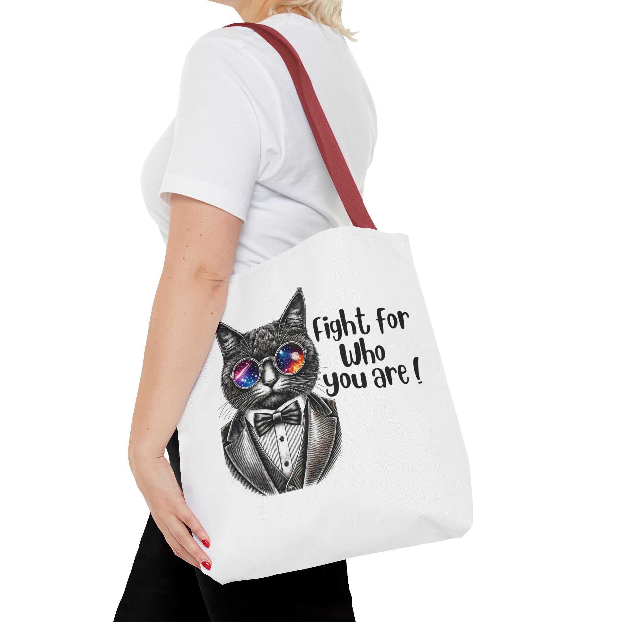 Motivation Tote bag – Cat tote bag – Boho Cat purse motivation print - Image 10