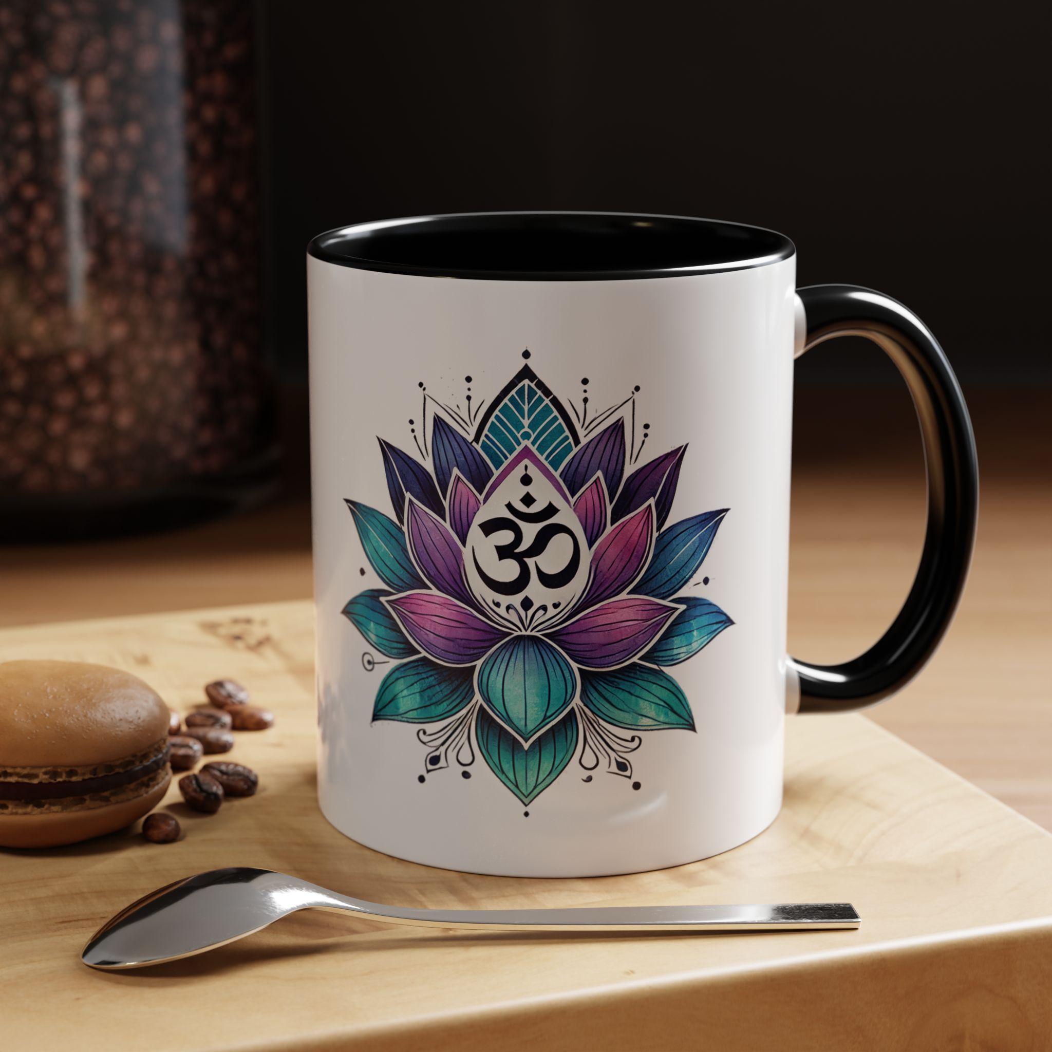 Boho office mug mindfulness mug lotus flower yoga gift coffee lover meditation accessory tea cup cute – Image 7