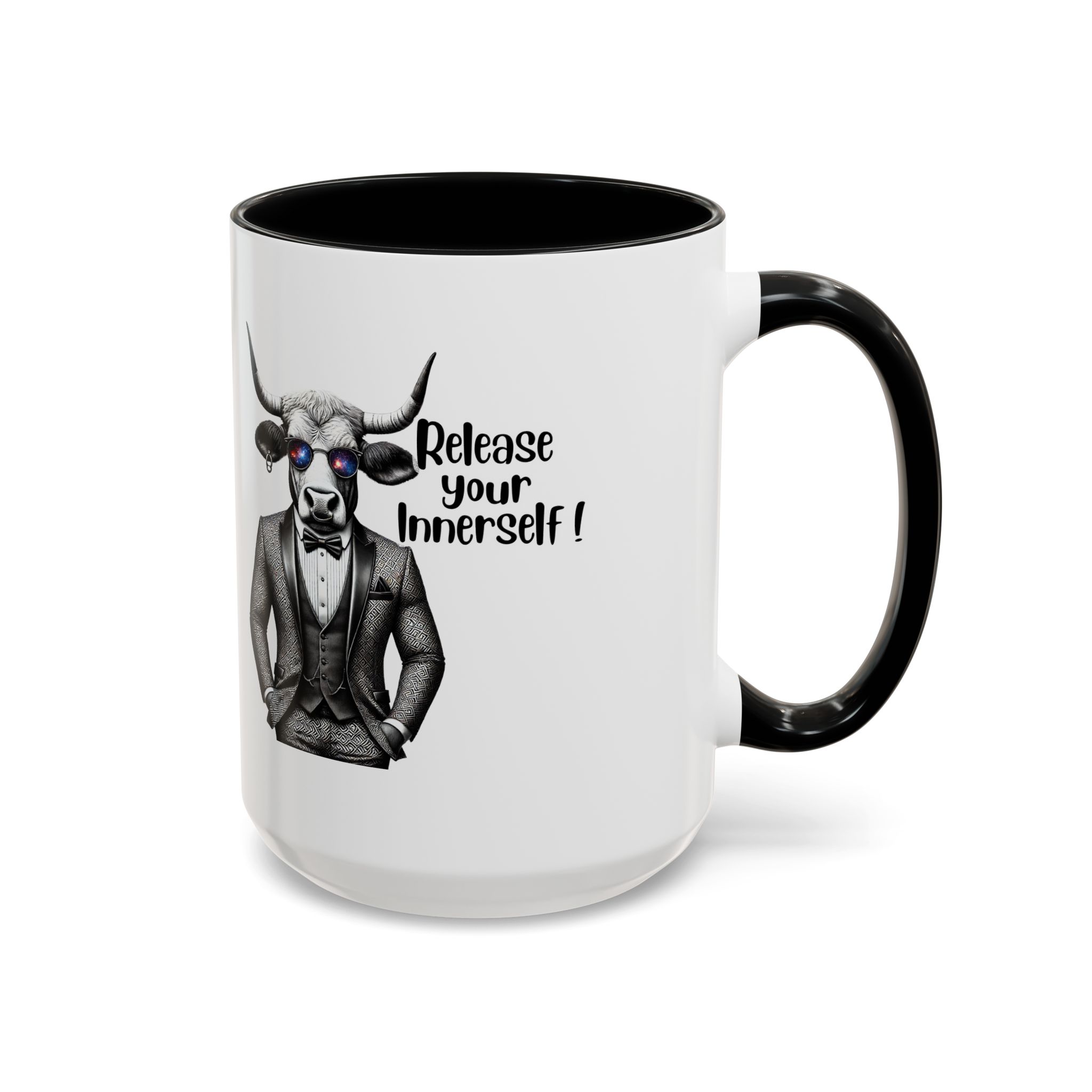 Coffee mug funny motivational gift for her cute cup tea lover cool boho mug office accessory self confidence design bull – Image 17