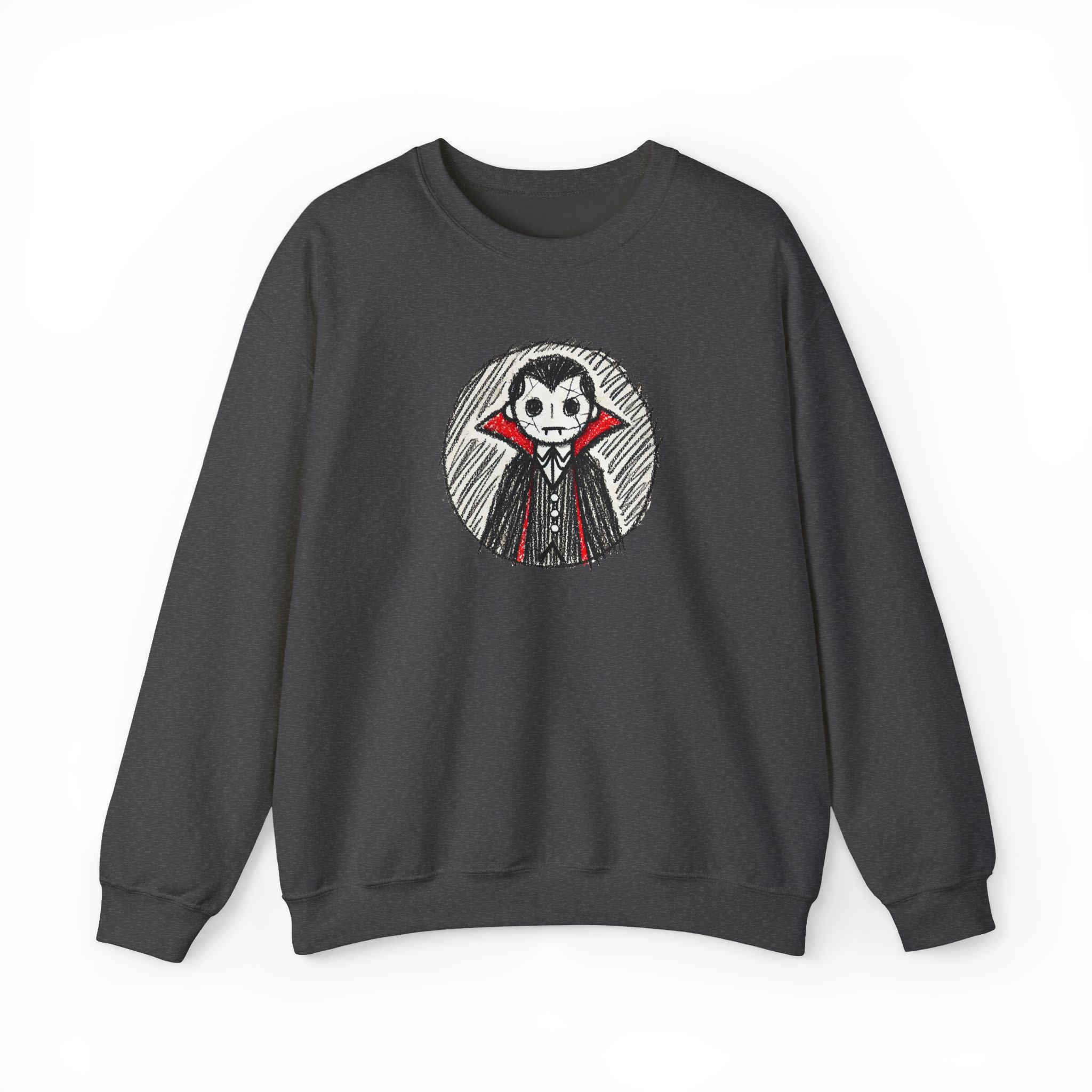 Dracula sweatshirt – Vampire sweatshirt – Gothic sweater vampire print - Image 18