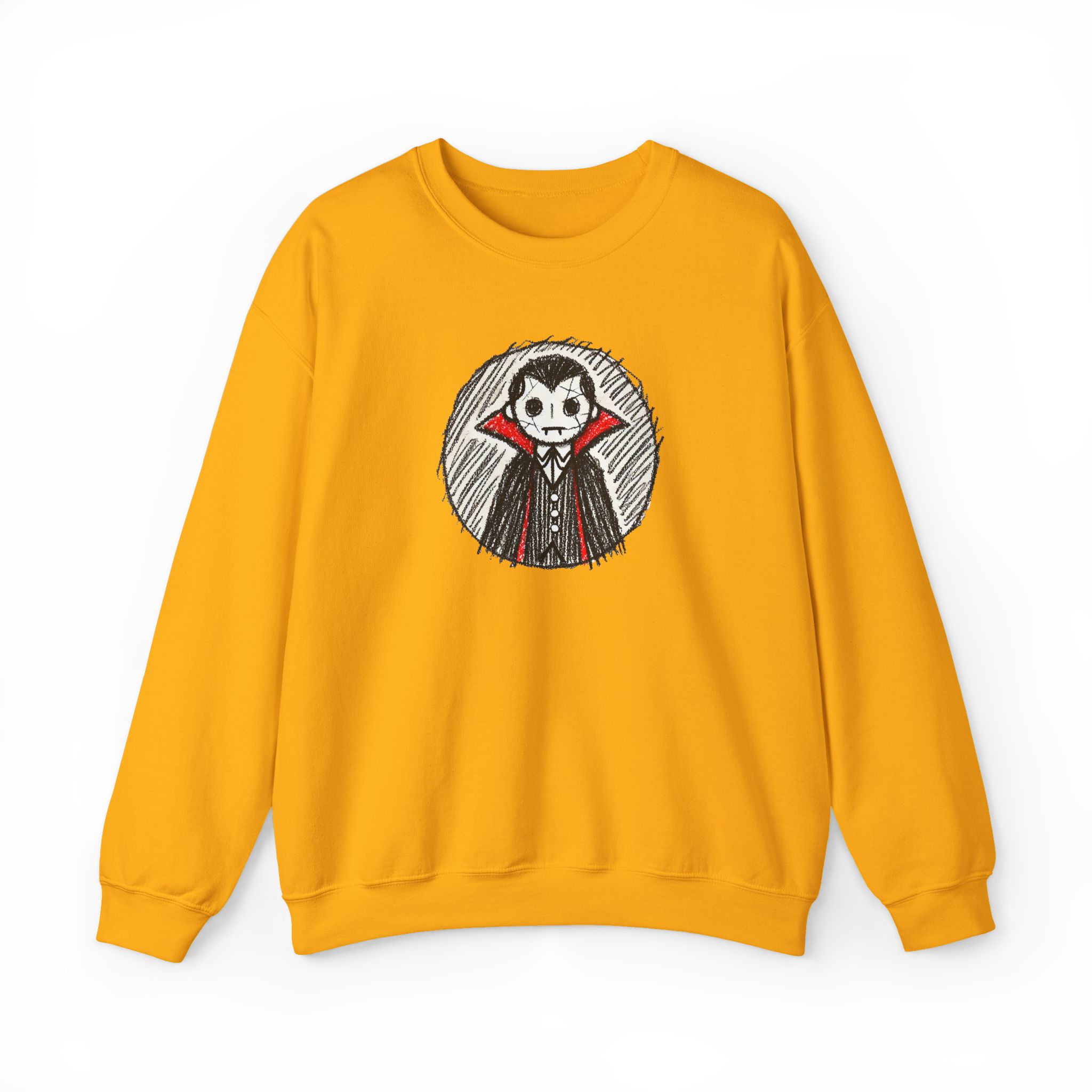 Dracula sweatshirt – Vampire sweatshirt – Gothic sweater vampire print - Image 14