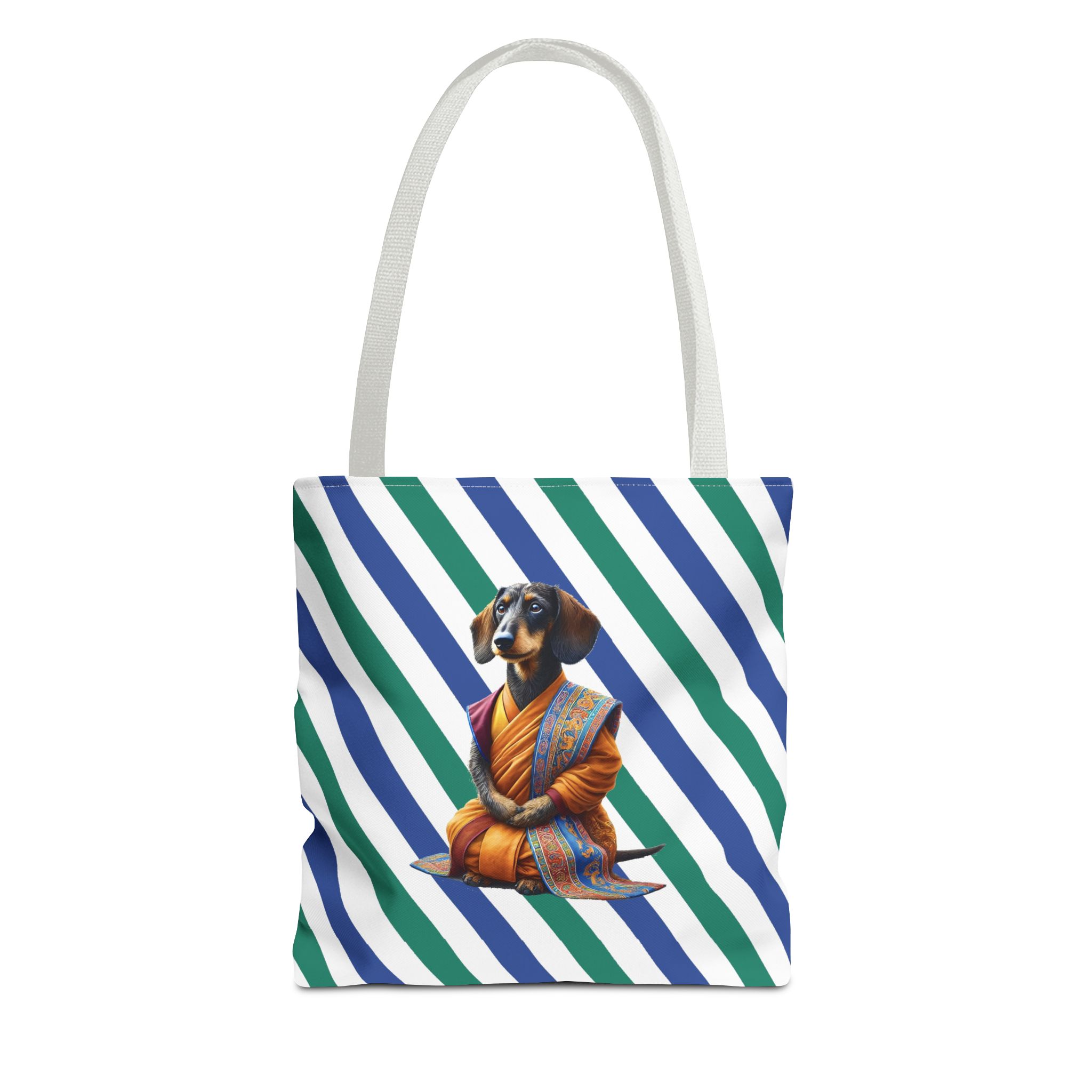Meditation canvas tote bag Dog cute tote bag mindfulness design Dog funny gift colourful shoulder bag puppy purse - Image 13