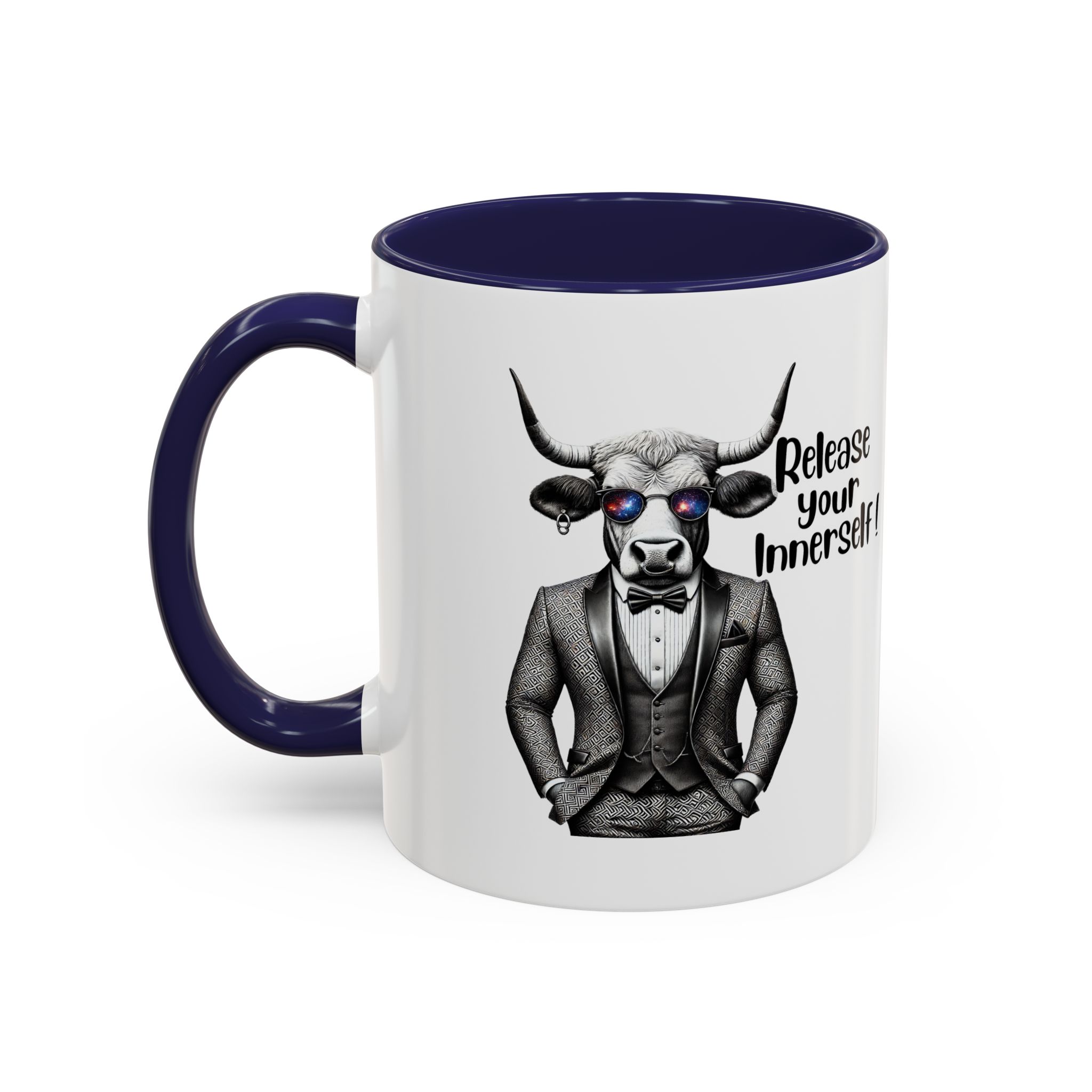Coffee mug funny motivational gift for her cute cup tea lover cool boho mug office accessory self confidence design bull – Image 6