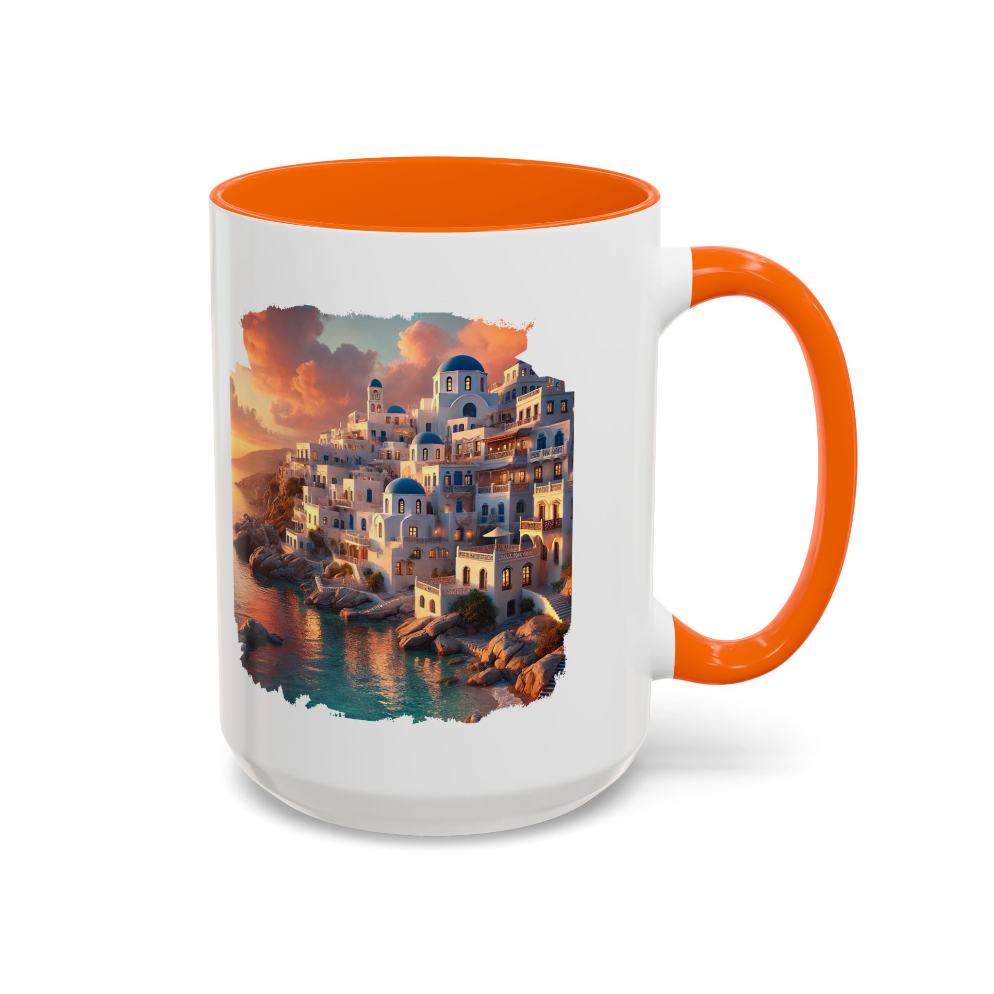 Office mug landscape Santorini caldera office mug nature print greece boho gift coffee cup tea accessory unique - Image 53