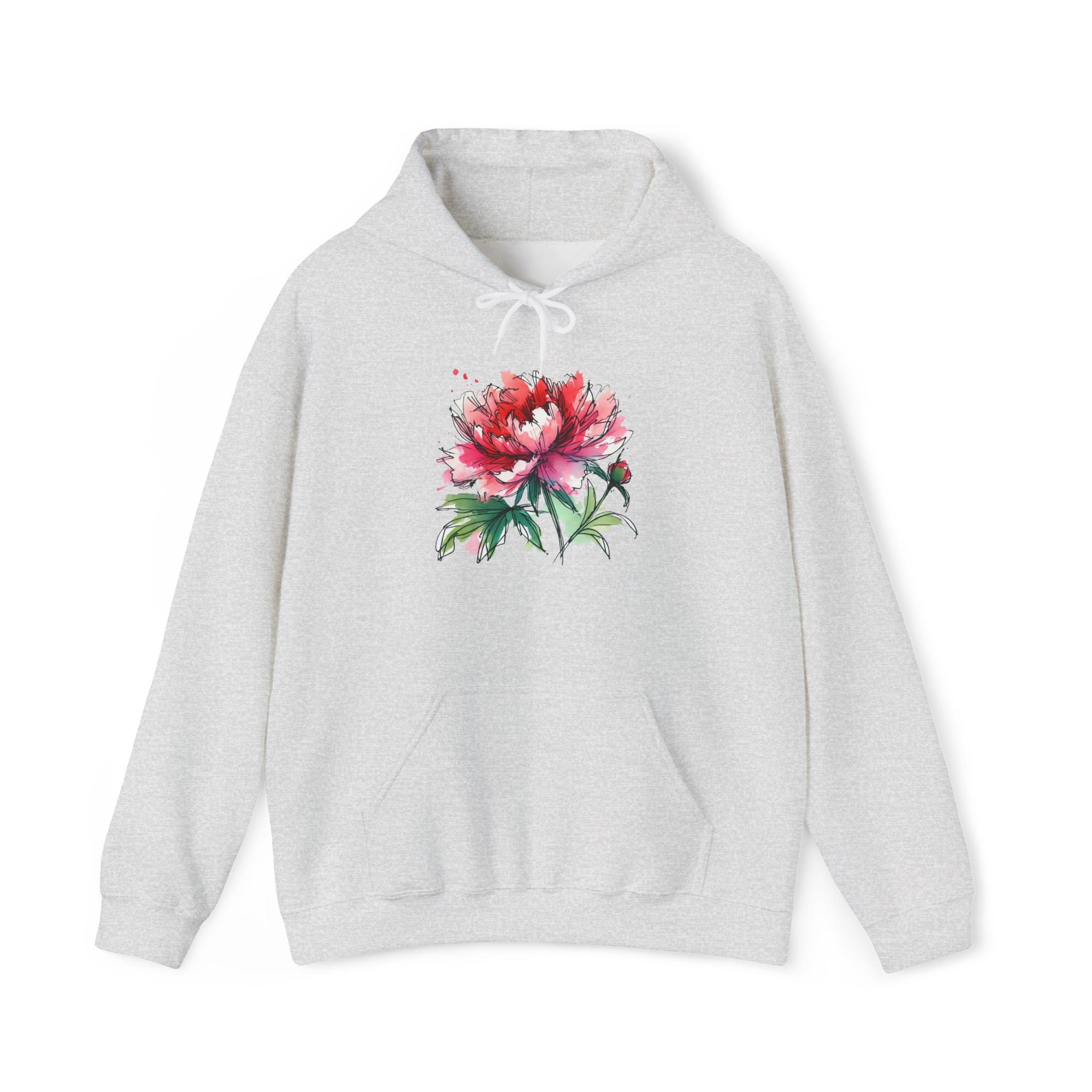 Flower Hoodie – Tropical Hoodie – Flower Print Sweatshirt - Image 6