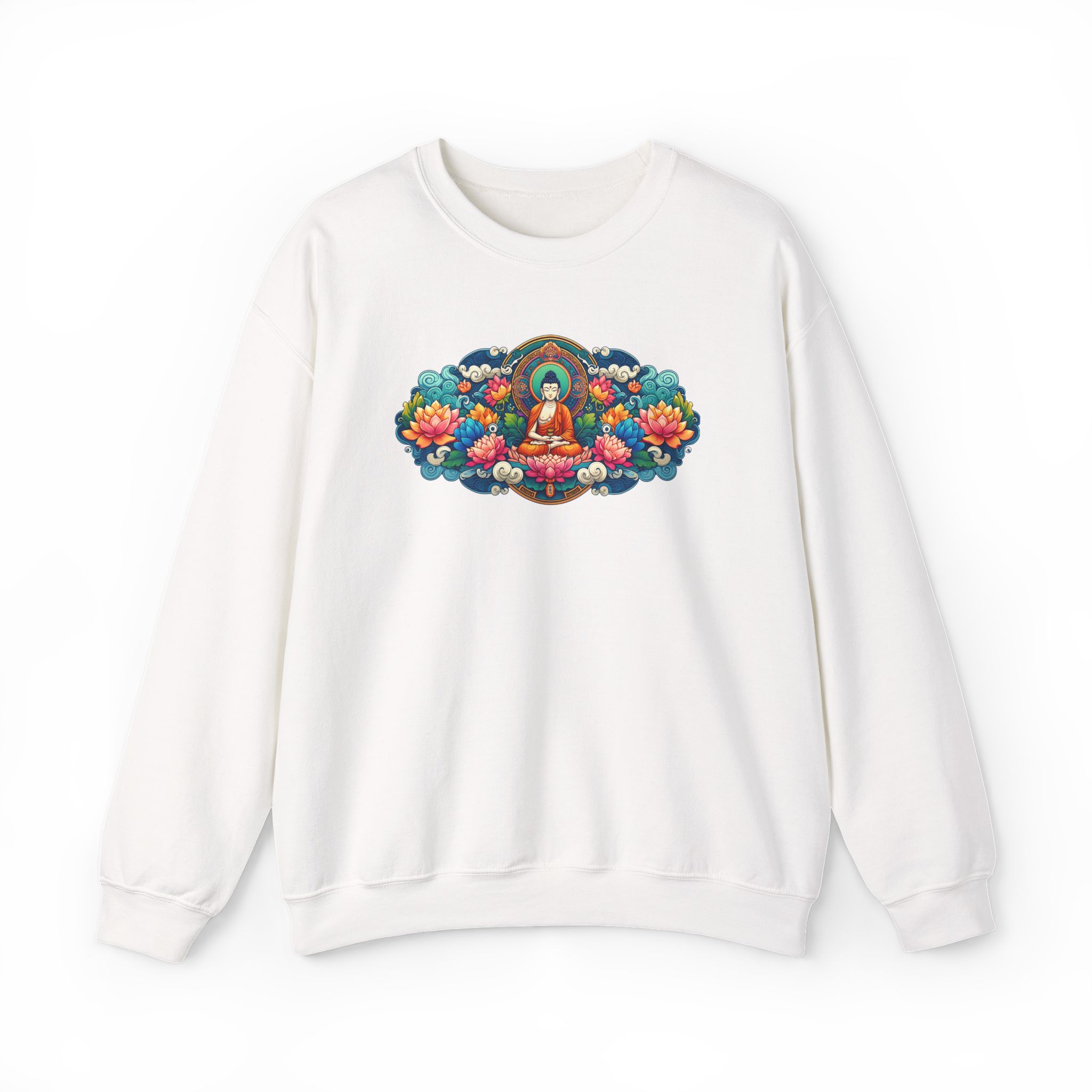 Yoga Vibes sweatshirt – Zen sweater – Meditation Sweatshirt Buddha print - Image 4