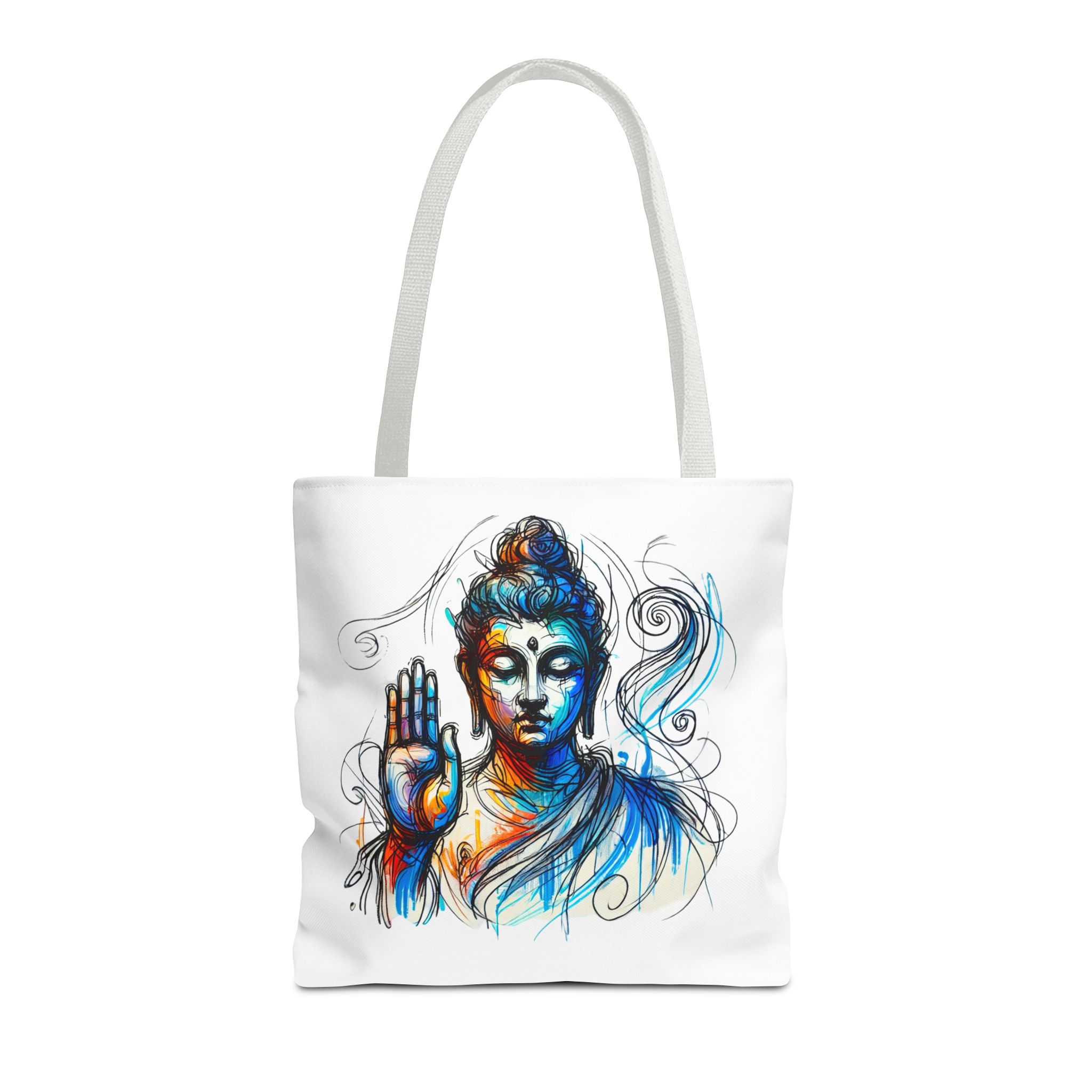 Canvas tote bag yoga bag vintage buddha shoulder bag Meditation handbag buddhism mindfulness - Image 15