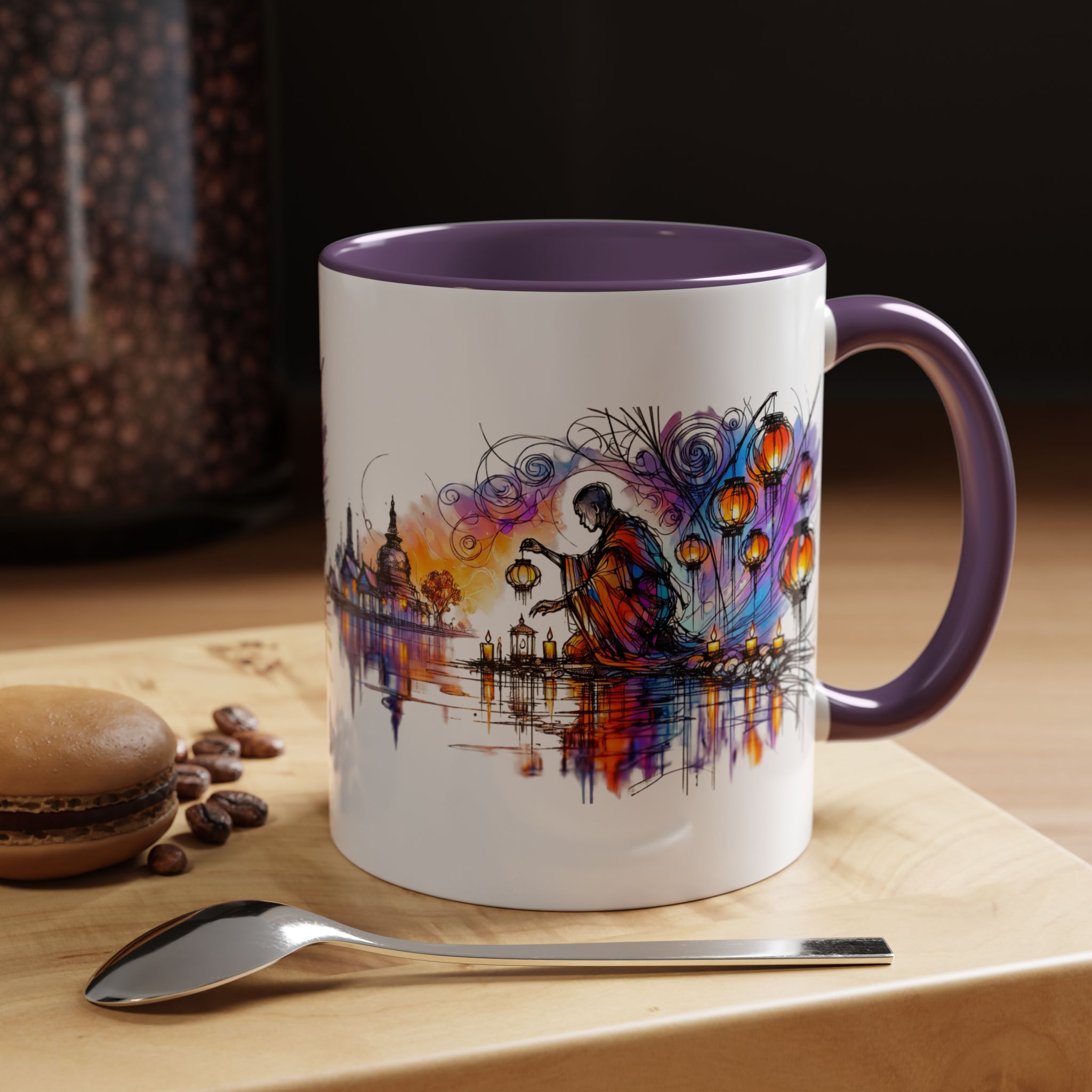 Office mug Buddha coffee Cup yoga tea Mug coffee meditation accessory mindfulnss cool gift for her – Image 47