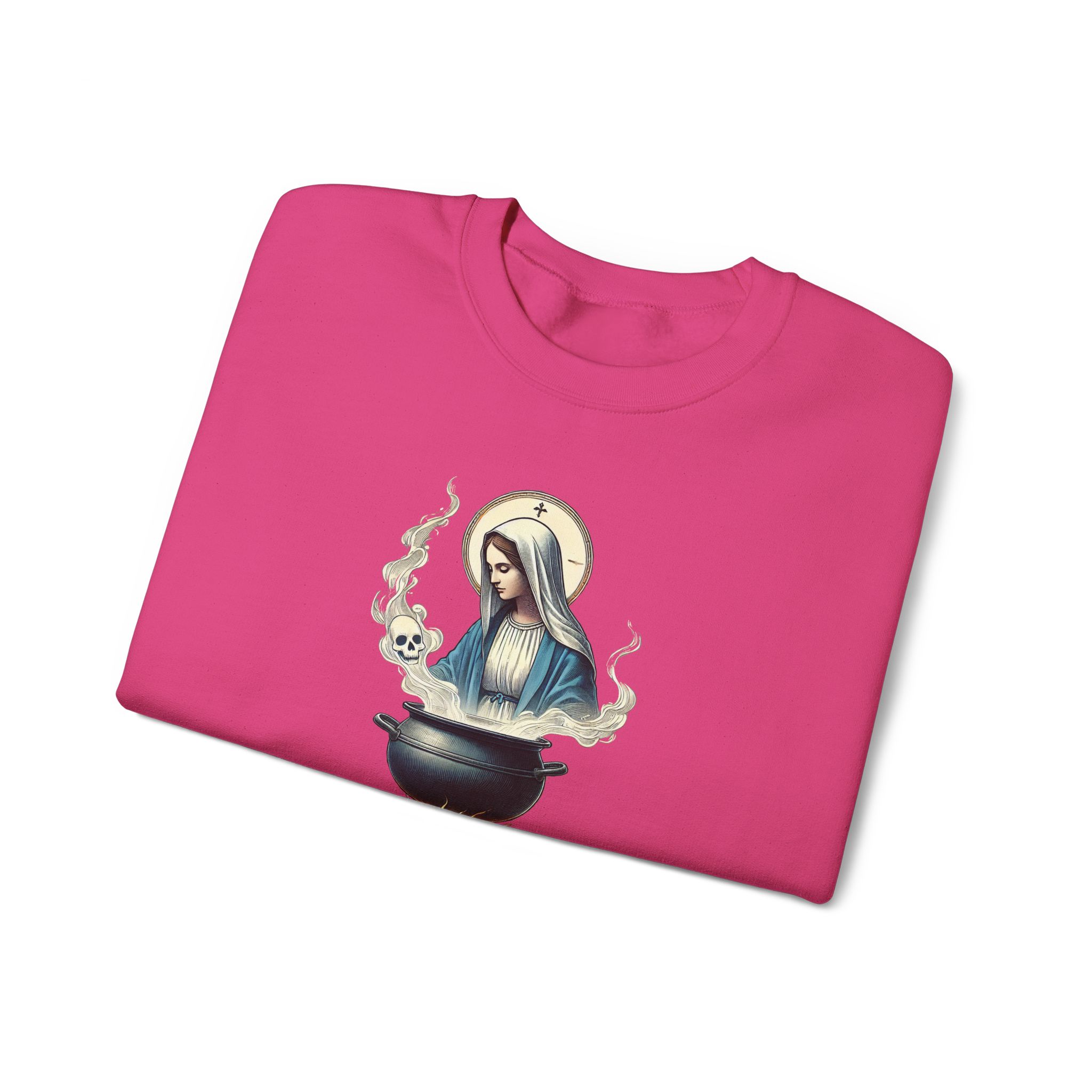Virgin Mary sweatshirt – Ironic sweater – Funny catholic sweatshirt catholic print - Image 29