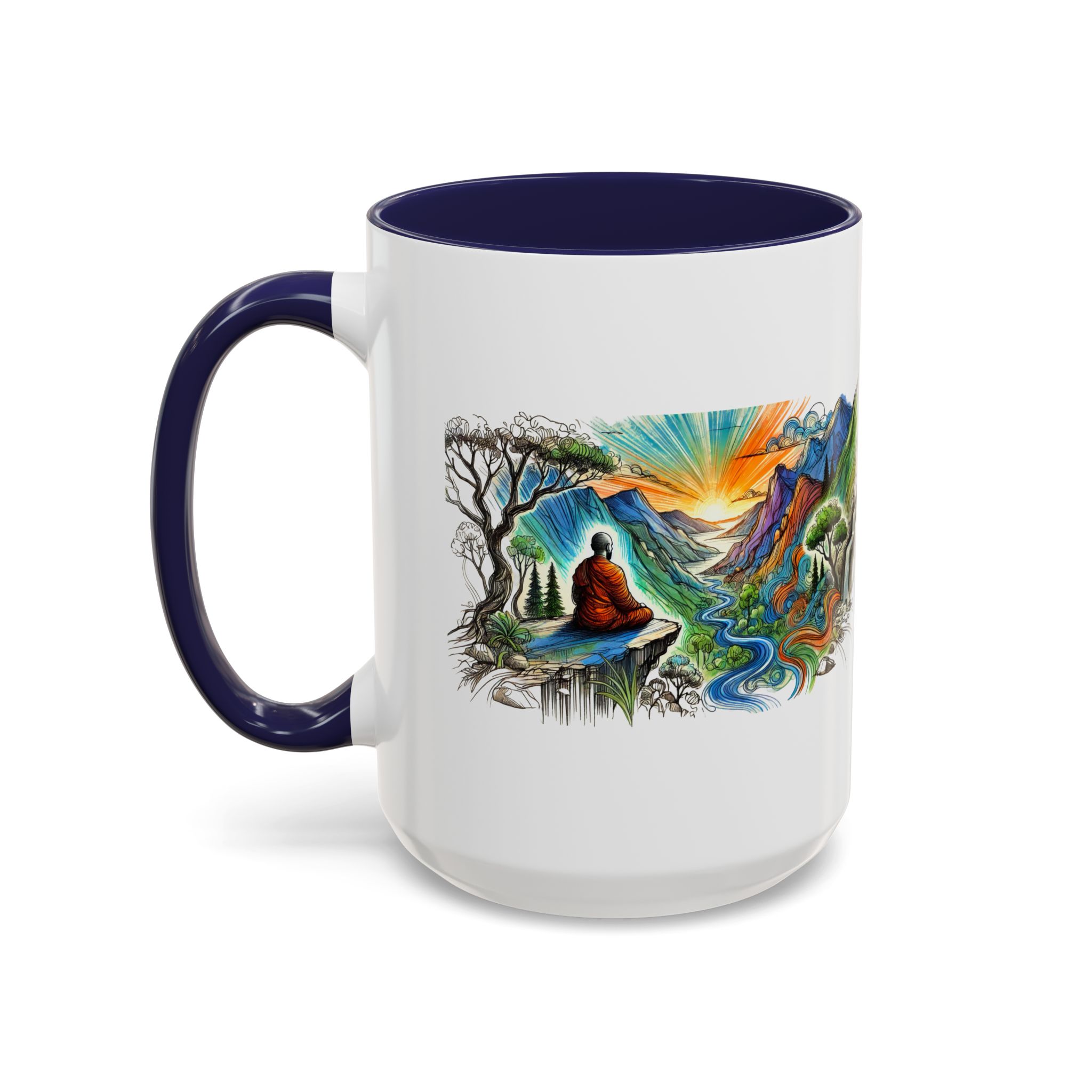 Unique mug Free spirit Tea Cup buddhism accessory Meditation Mug vintage mug yoga gift for her buddha design - Image 26