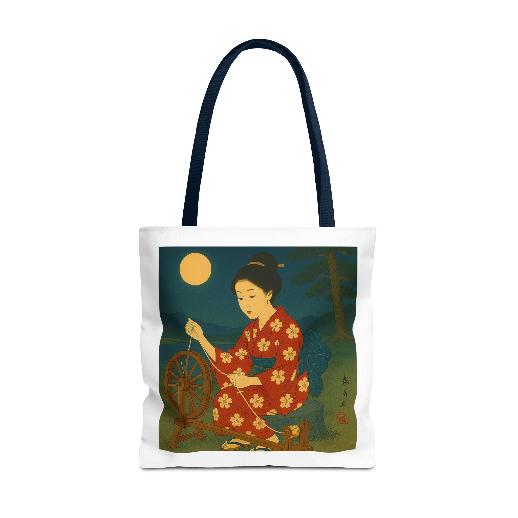 Japan shopping bag retro artistic illustration with unique graphics - Image 29