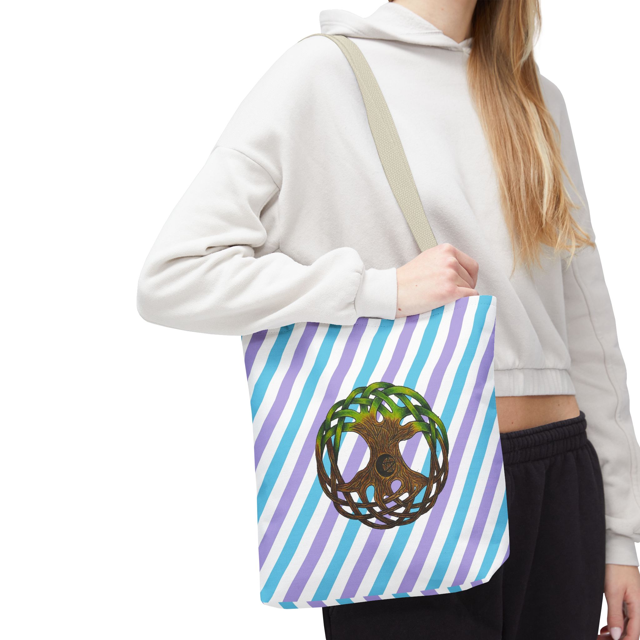 Canvas tote bag Dive into Dream Worlds Surrealist Tree Art shoulder bag with Unique Artist cute tote bag - Image 20