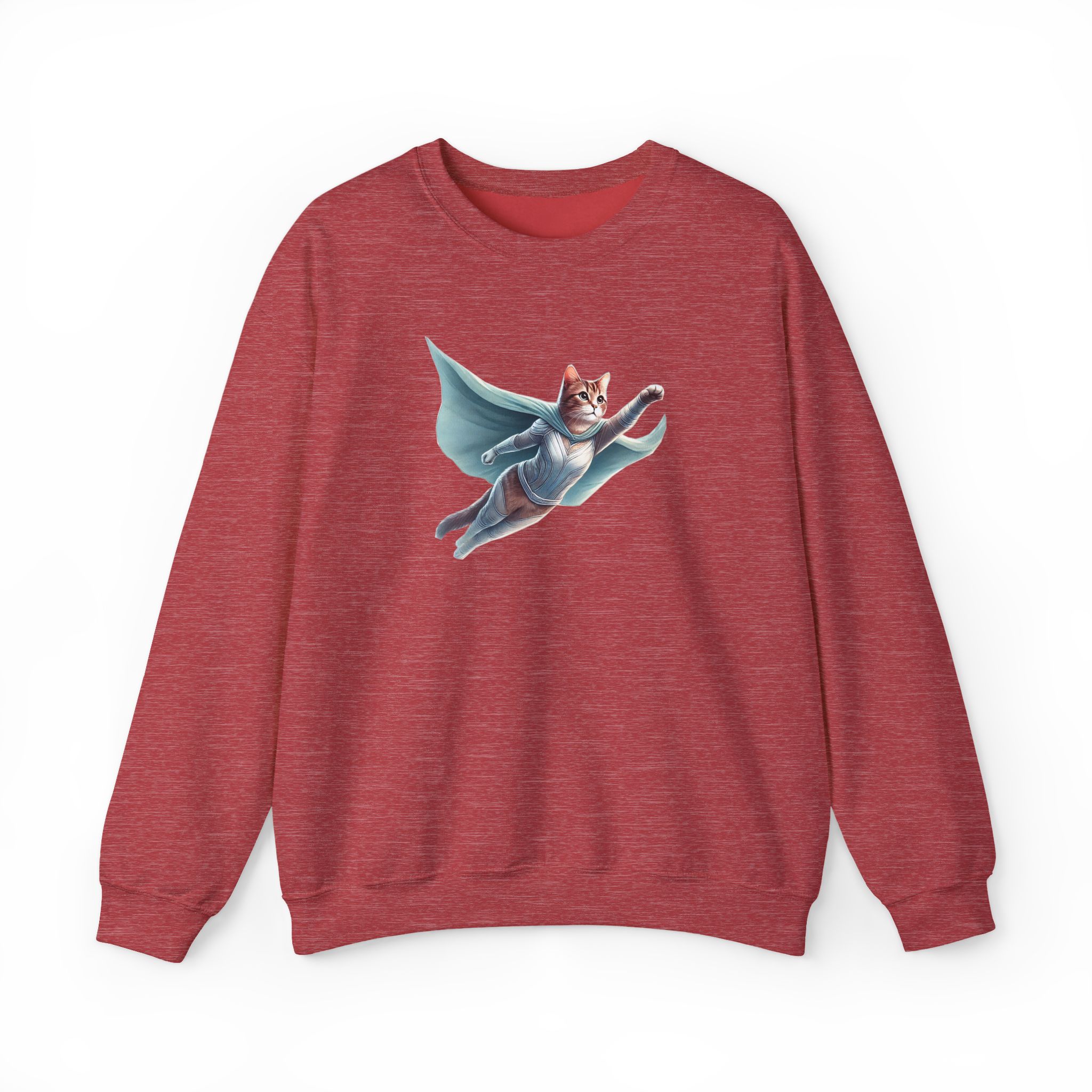 Superhero Cat sweatshirt – Cat Hero – Fantasy Cat sweatshirt hero print - Image 32