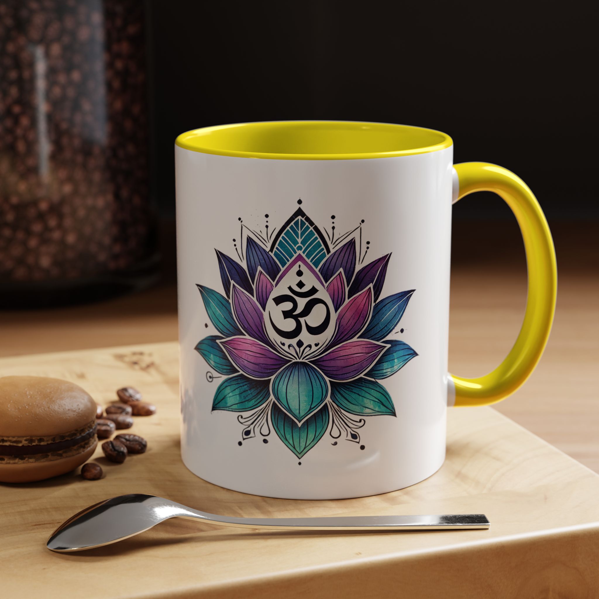 Boho office mug mindfulness mug lotus flower yoga gift coffee lover meditation accessory tea cup cute – Image 51
