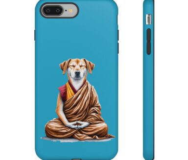 Dog in Meditation Pose Phone Case