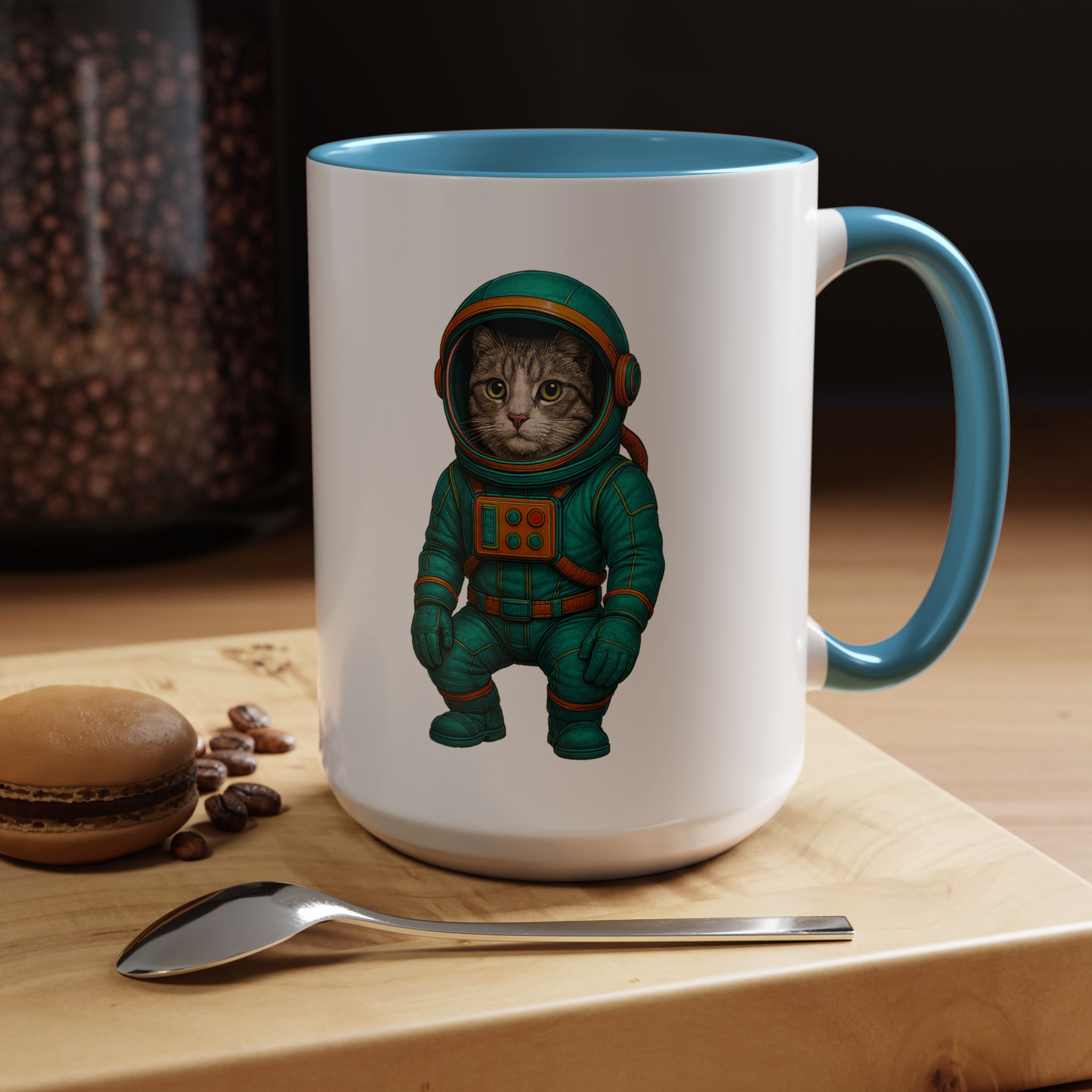 Coffee Mug funny Cat lover boho Mug Cat astronaut tea cup pet unique accessory kitten gift for her - Imagen 39