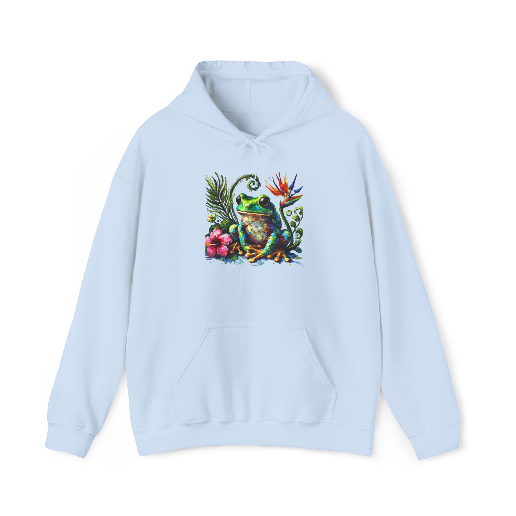 Frog Hoodie – Boho Frog sweatshirt – Tropical Sweatshirt nature print