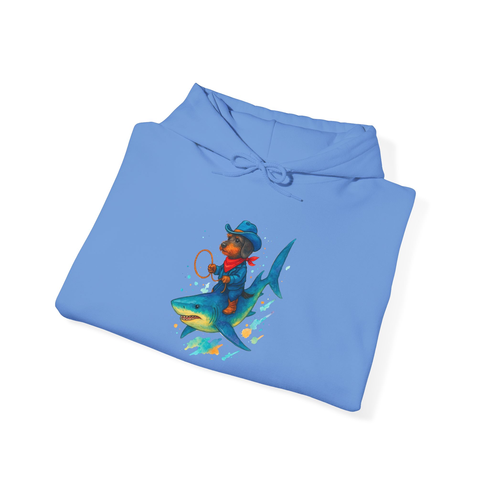 Cowboy sweatshirt – Shark Hoodie – Funny Dog Hoodie cowboy print - Image 19