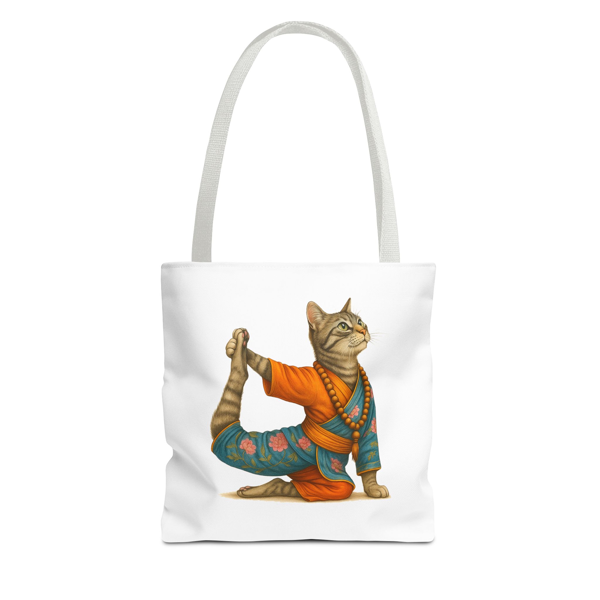 Cat Meditation Tote bag – Boho Cat handbag – Kitty Yoga purse spiritual print - Image 13