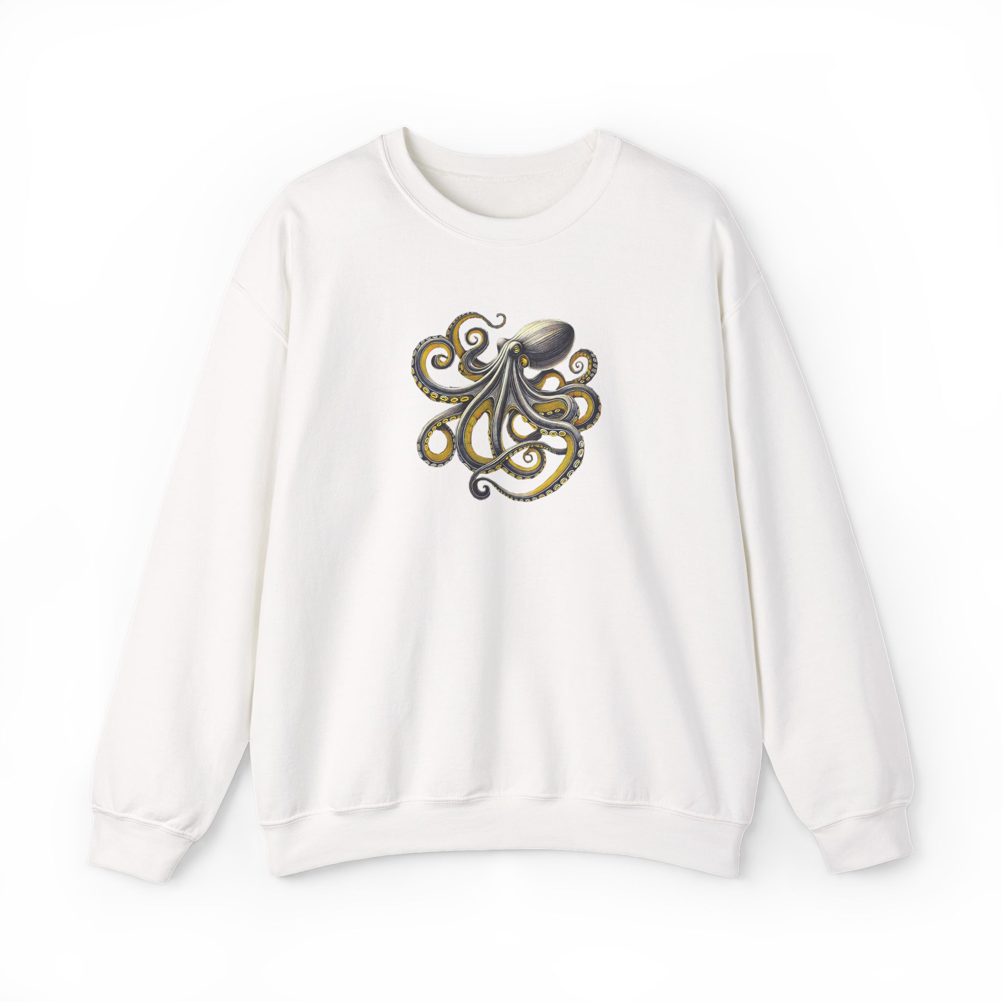 Octopus sweatshirt – Boho Octopus sweater – Japan Octopus Sweatshirt nature print - Image 4