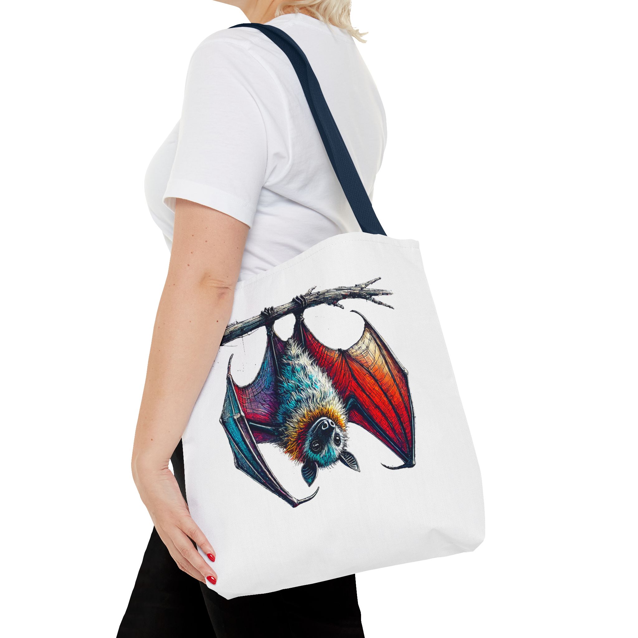 Bat tote bag original animal print design for creative souls - Image 28