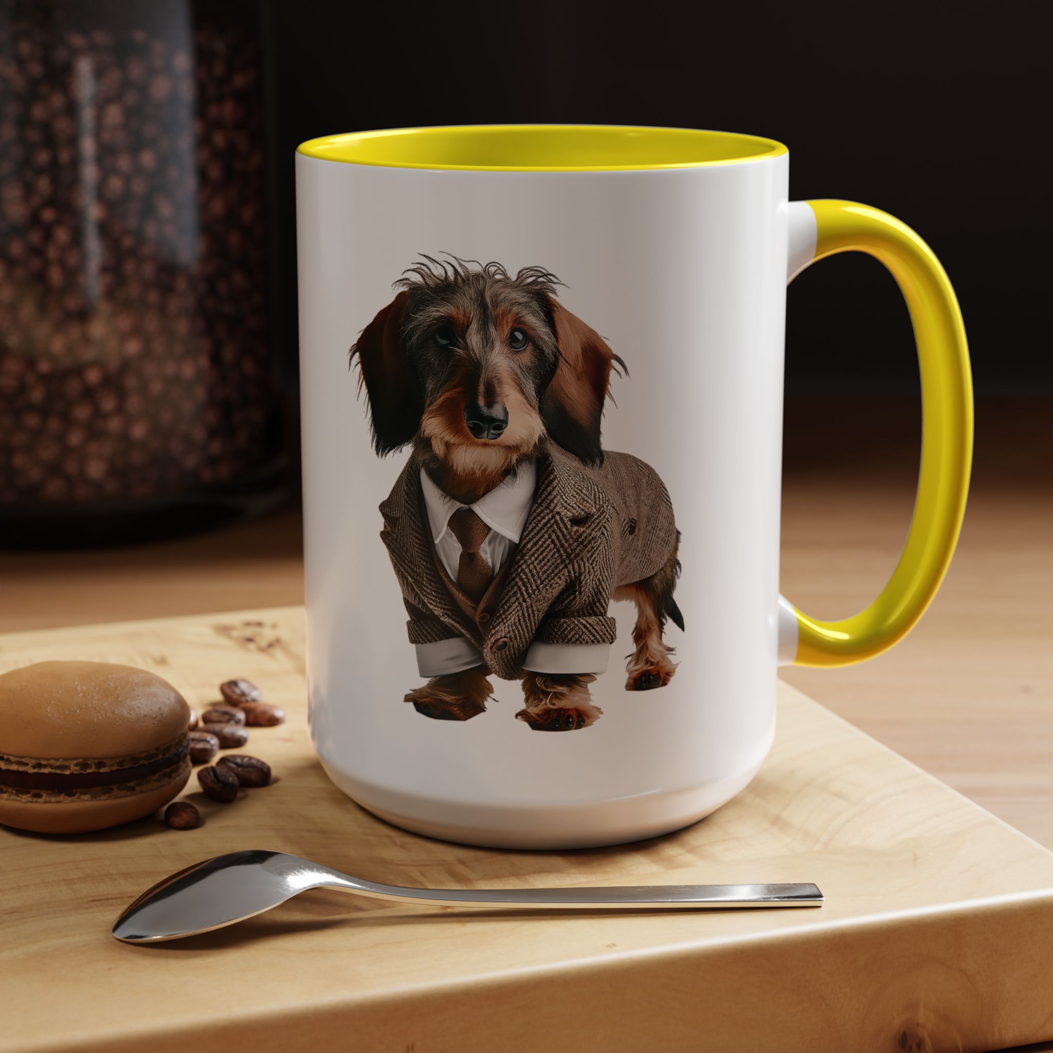 Office mug Dachshund coffee Cup Dog love gift for her unique mug boho tea cup puppy design pet accessory - Image 63